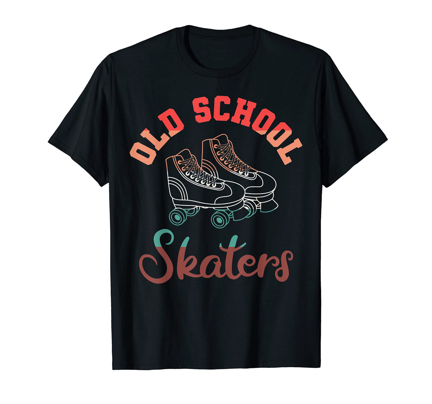 Old School Skaters Roller Skates Lover T-Shirt - Custom Art Print Unisex - T-Shirt, Sweatshirt, Hoodie
