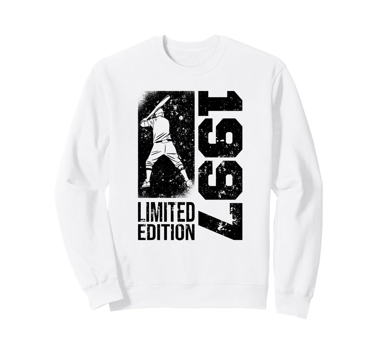 Baseball Player Born 1997 Birthday Sweatshirt - Trendy Graphic for Adults - T-Shirt, Sweatshirt, Hoodie