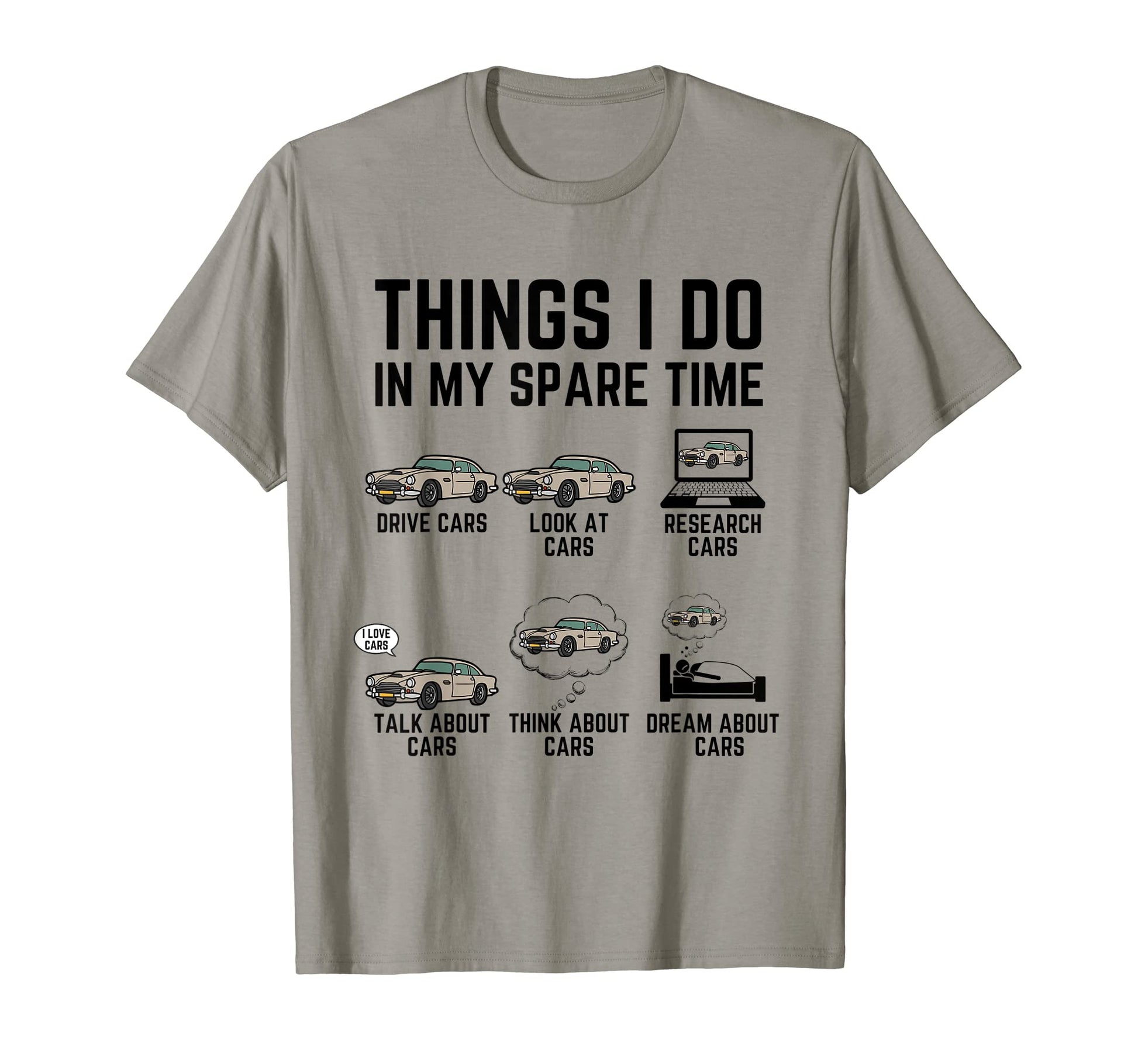 Things I Do My Spare Time Funny Car T-Shirt - Aesthetic Graphic Men Women - T-Shirt, Sweatshirt, Hoodie
