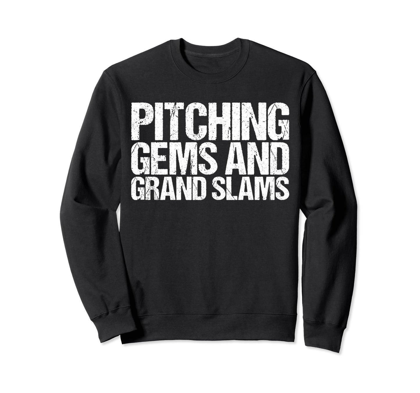 Pitching Gems And Grand Slams Sweatshirt - Custom Art Print for Adults - T-Shirt, Sweatshirt, Hoodie