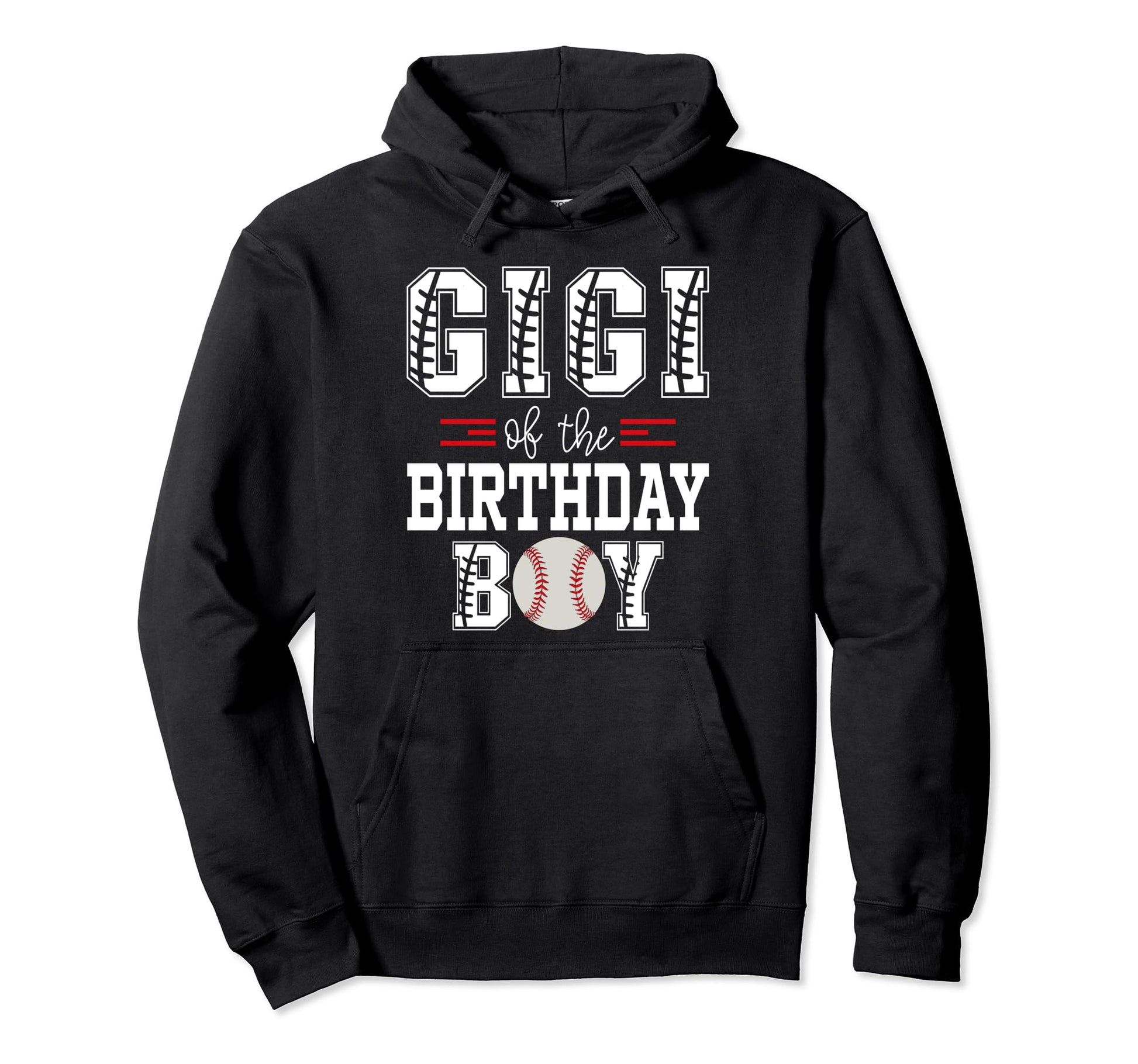 Gigi Birthday Baseball Lover First Hoodie - Graphic Print for Adults - T-Shirt, Sweatshirt, Hoodie