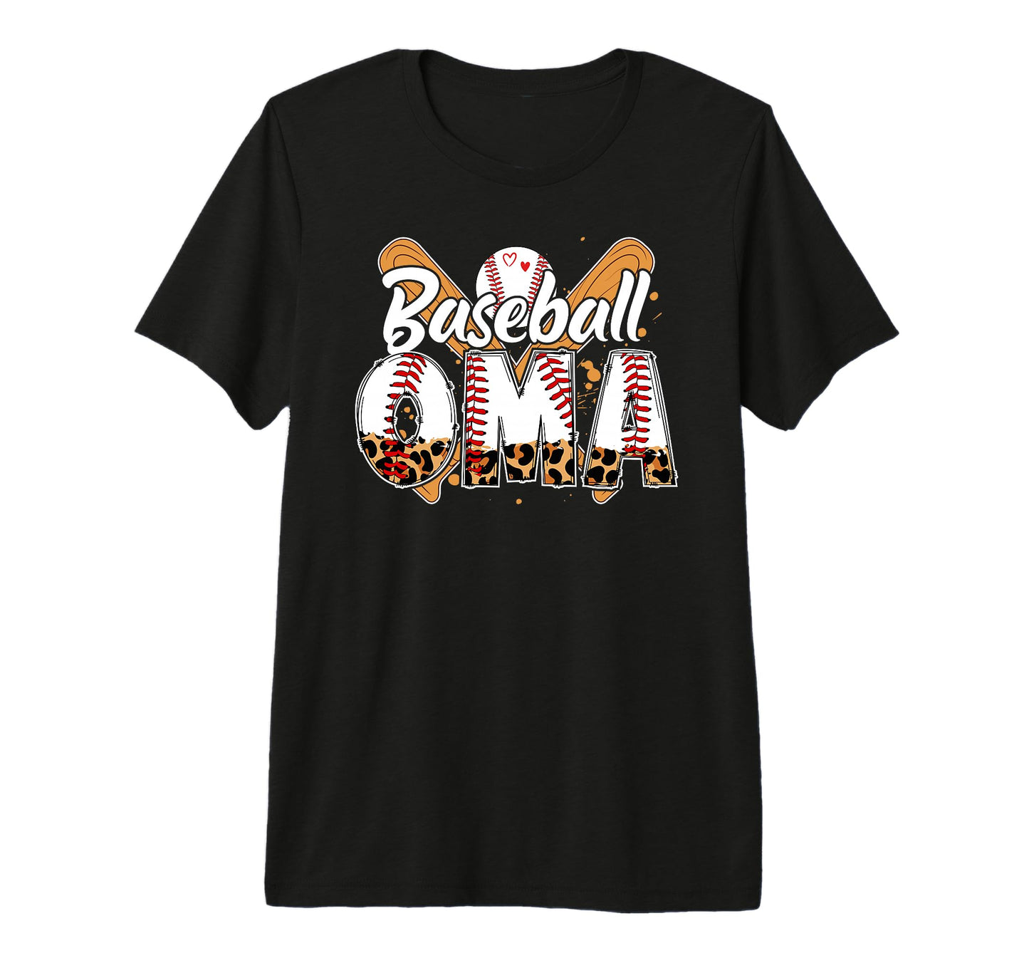 Baseball Oma Leopard Oma Baseball T-Shirt - Aesthetic Graphic for Adults - T-Shirt, Sweatshirt, Hoodie