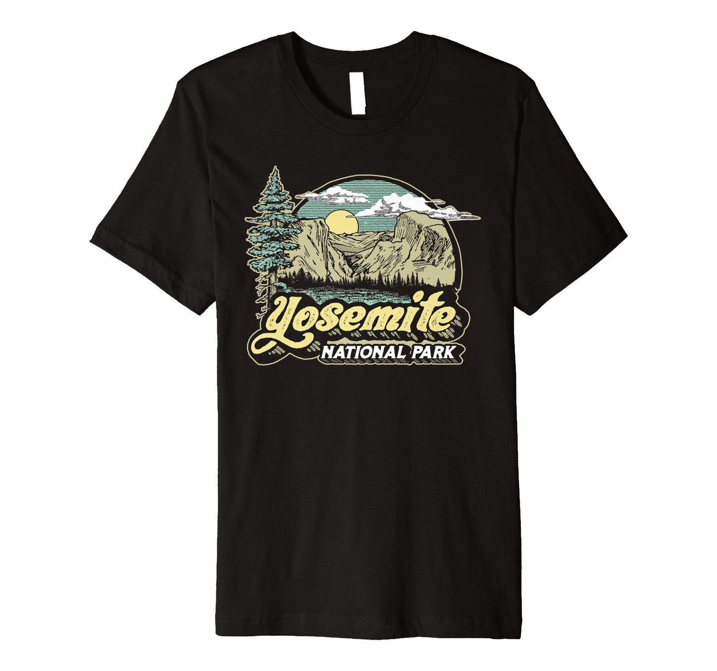 Yosemite National Park Eighties 80S T-Shirt - Novelty Apparel Unisex - T-Shirt, Sweatshirt, Hoodie