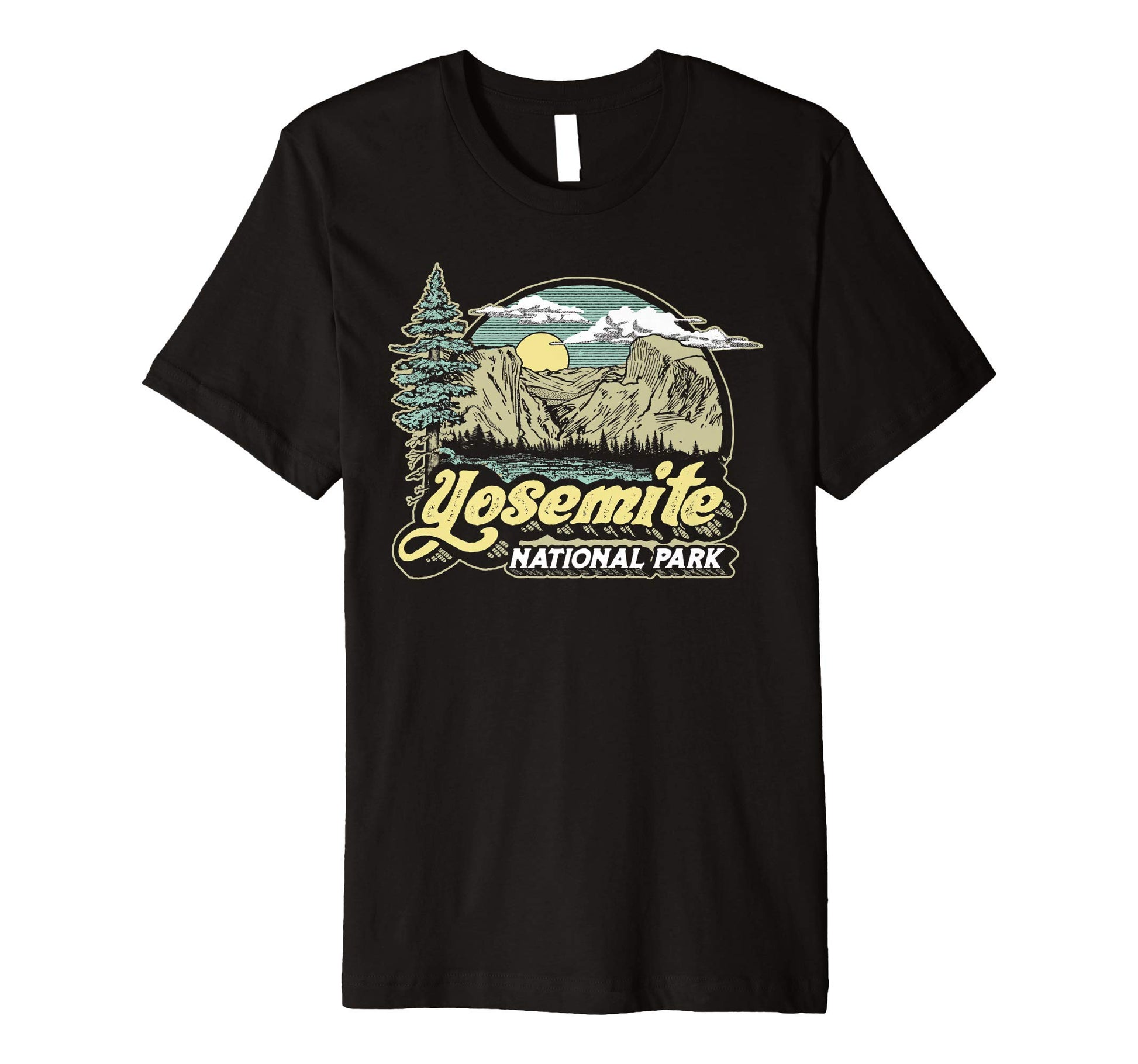 Yosemite National Park Eighties 80S T-Shirt - Novelty Apparel Unisex - T-Shirt, Sweatshirt, Hoodie