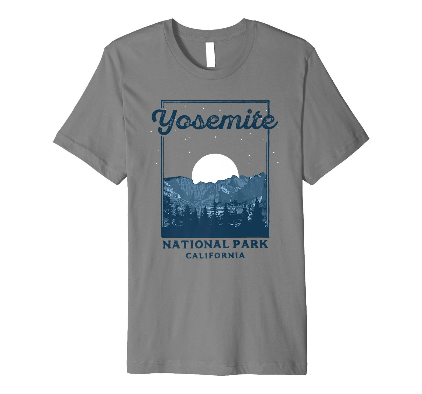 Yosemite National Park Night Moon Stars T-Shirt - Trendy Graphic Men Women - T-Shirt, Sweatshirt, Hoodie
