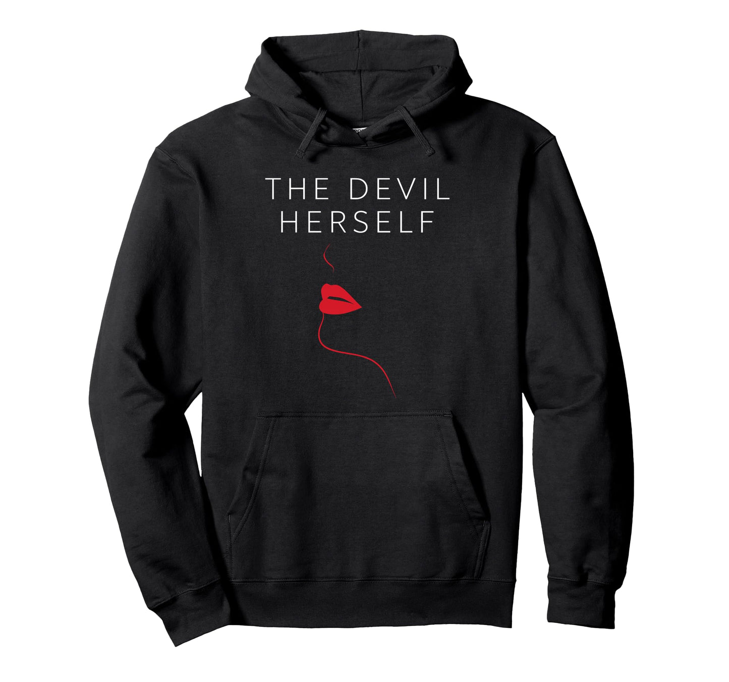 Devil Herself Occult Dark Feminine Hoodie - Casual Everyday Wear Men Women - T-Shirt, Sweatshirt, Hoodie