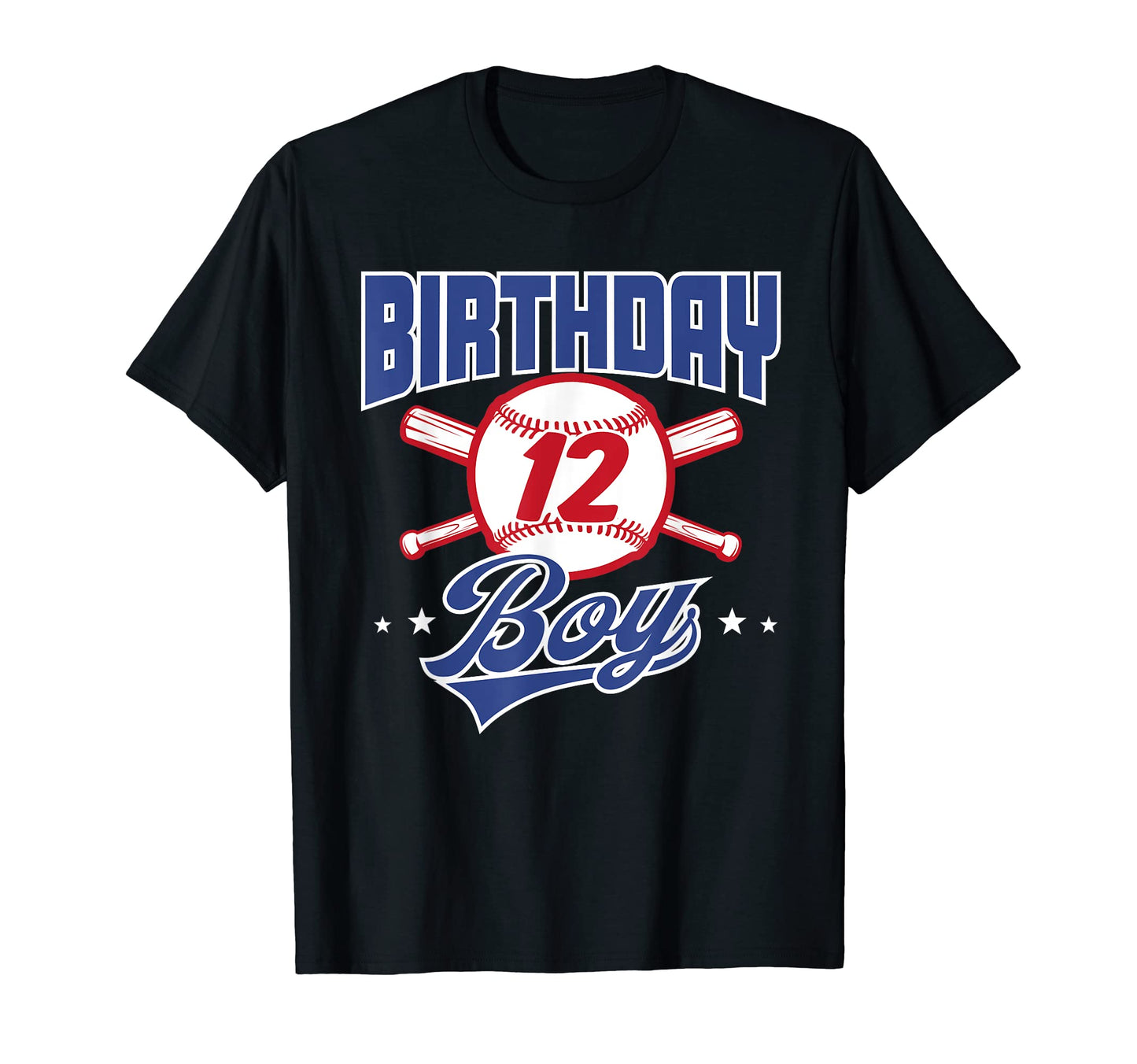 12Th Birthday Baseball Themed Party 12 T-Shirt - Custom Art Print Unisex - T-Shirt, Sweatshirt, Hoodie