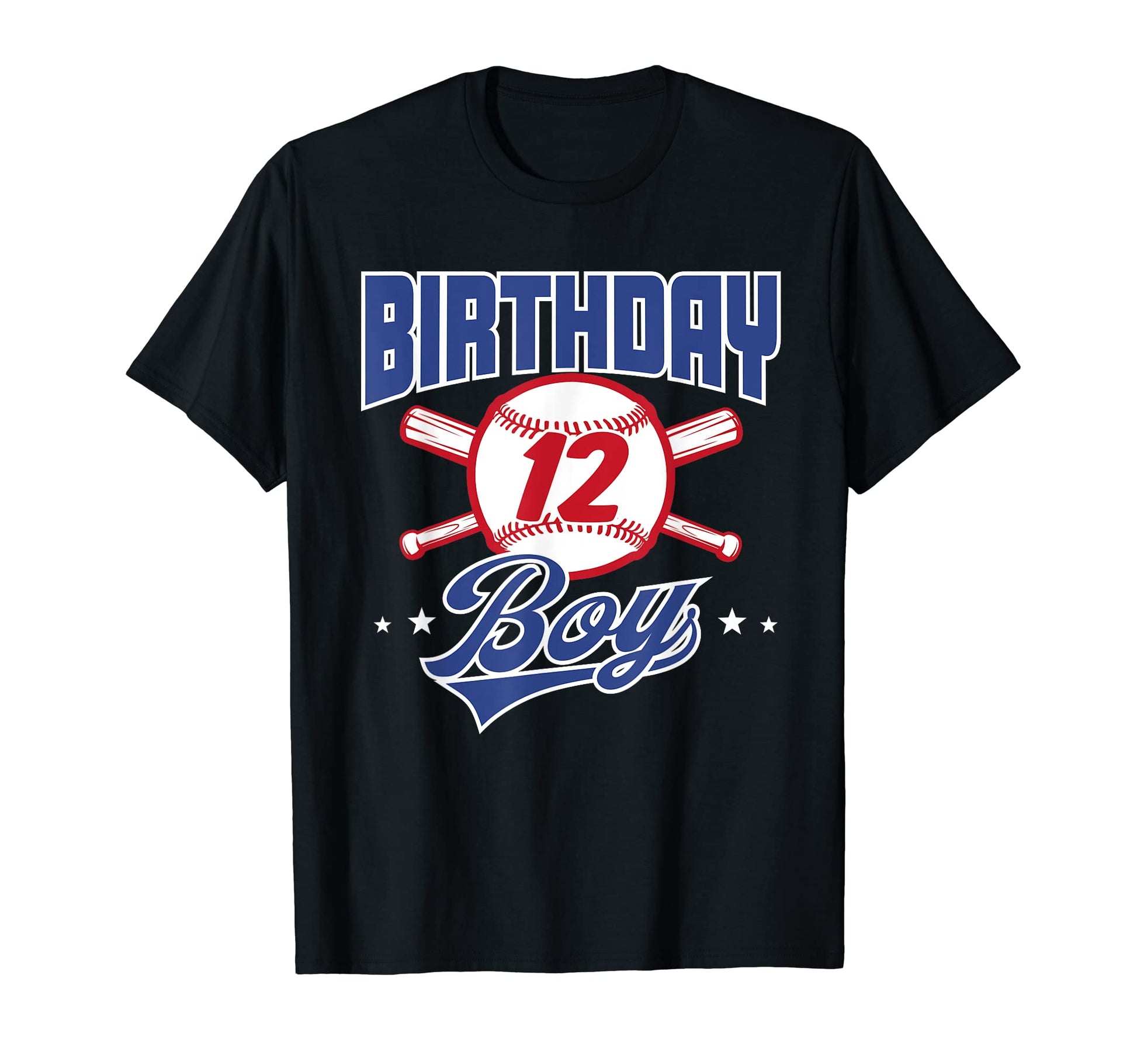 12Th Birthday Baseball Themed Party 12 T-Shirt - Custom Art Print Unisex - T-Shirt, Sweatshirt, Hoodie