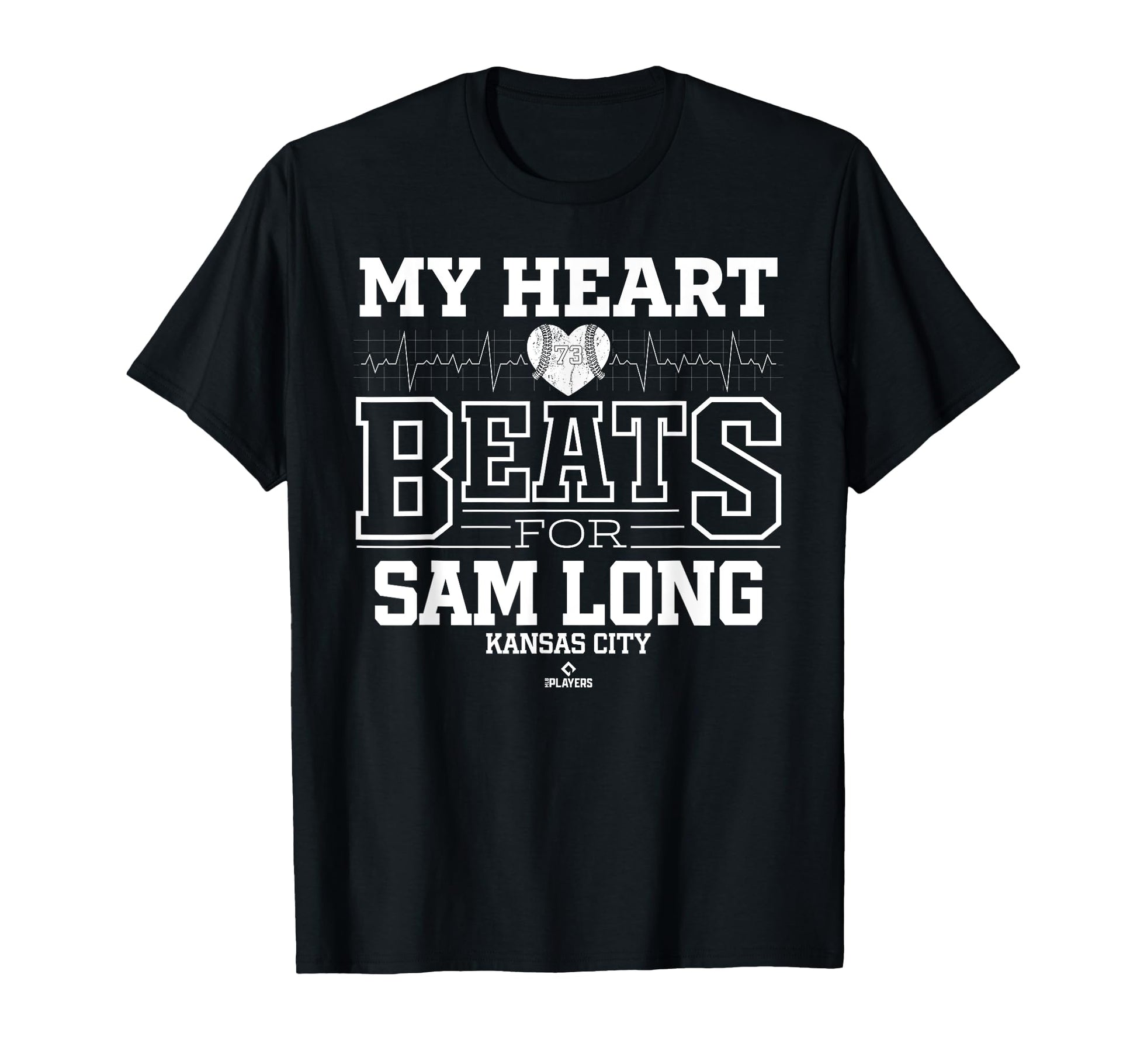 My Heart Beats Sam Long Kansas City T-Shirt - Graphic Print Unisex - T-Shirt, Sweatshirt, Hoodie