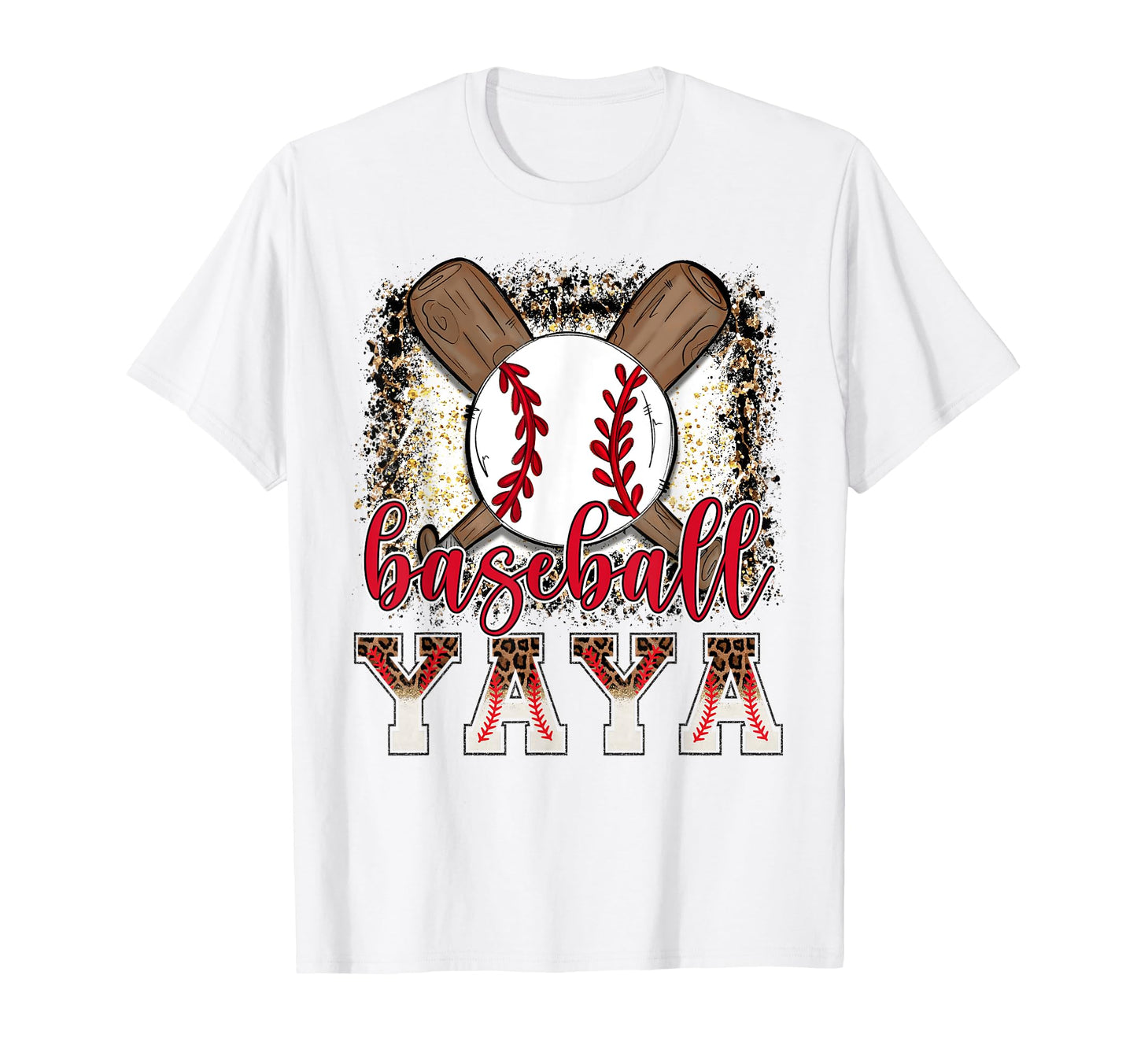 Baseball Yaya Leopard Proud Ball Yaya T-Shirt - Trendy Graphic Men Women - T-Shirt, Sweatshirt, Hoodie