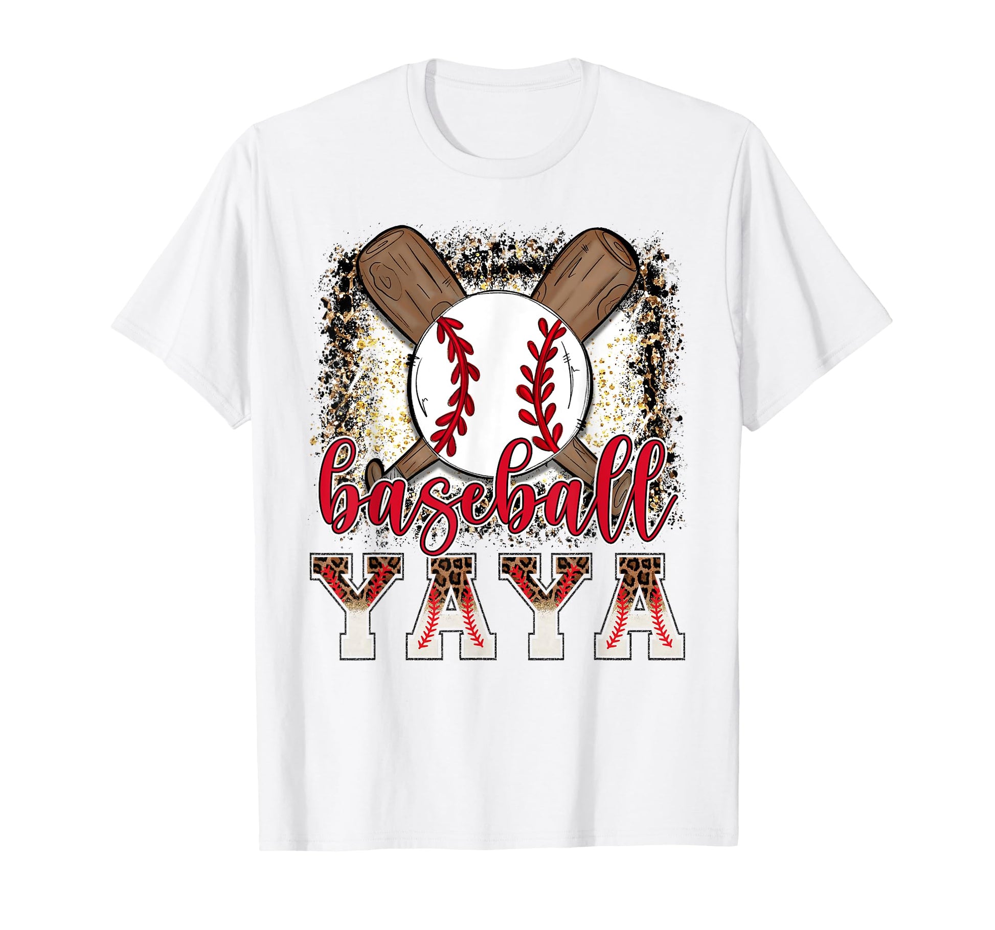 Baseball Yaya Leopard Proud Ball Yaya T-Shirt - Trendy Graphic Men Women - T-Shirt, Sweatshirt, Hoodie