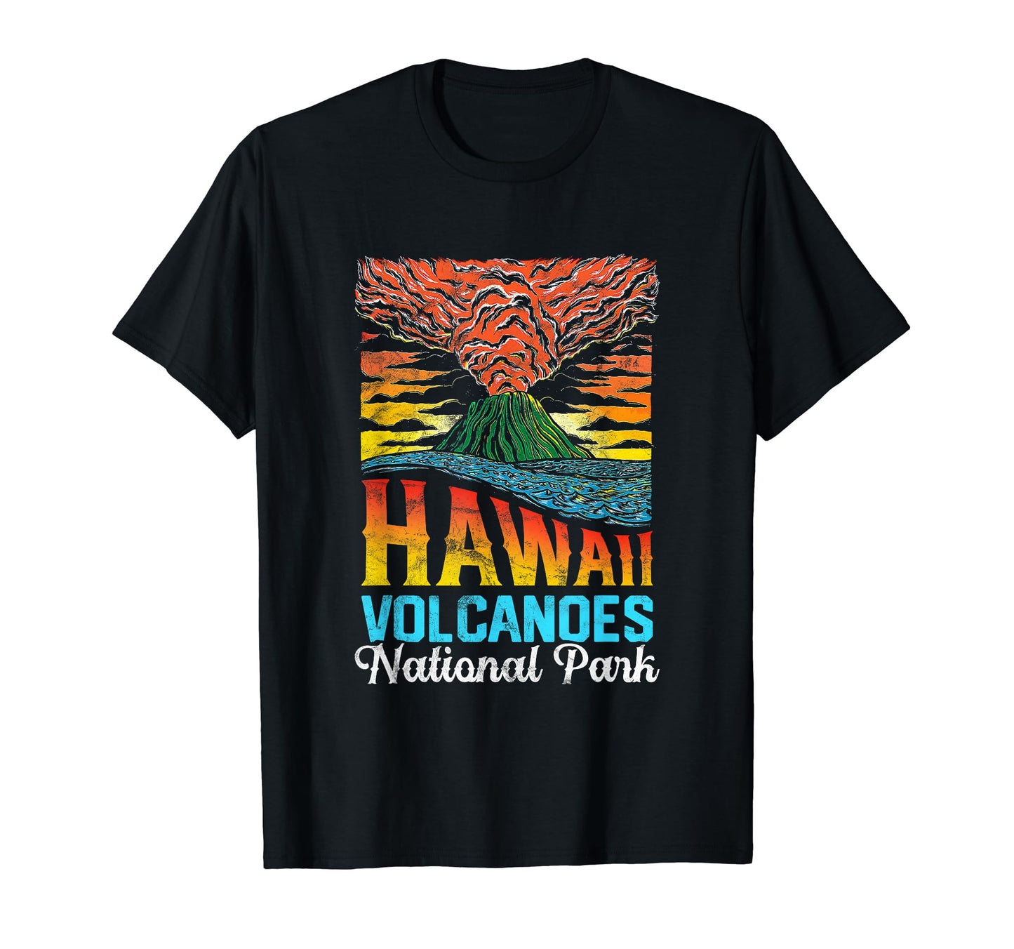Hawaii Volcanoes National Park Big T-Shirt - Minimalist Print for Adults - T-Shirt, Sweatshirt, Hoodie