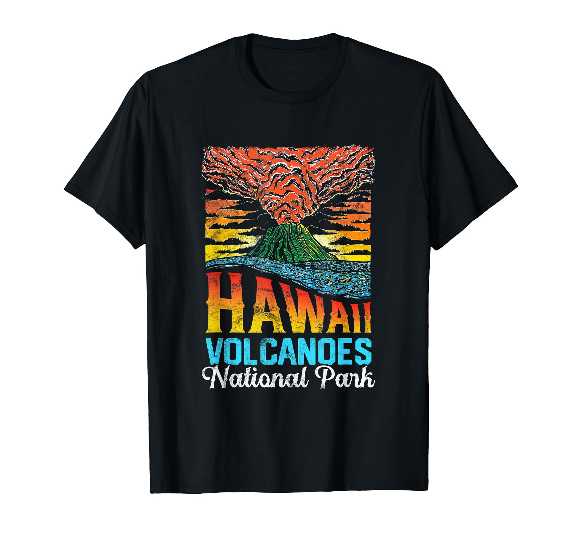 Hawaii Volcanoes National Park Big T-Shirt - Minimalist Print for Adults - T-Shirt, Sweatshirt, Hoodie