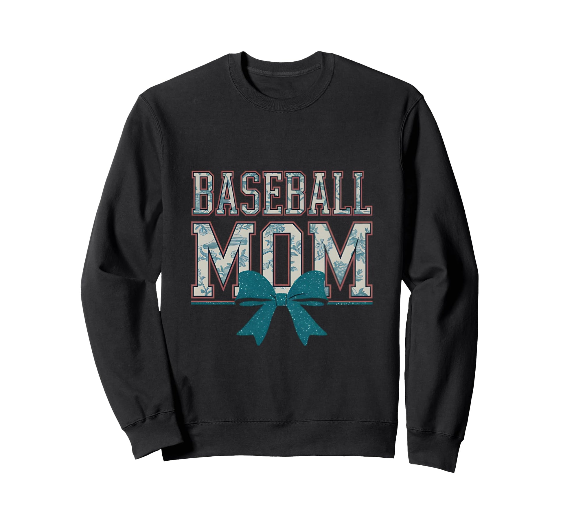 Baseball Mom Coquette Bow Mothers Day Sweatshirt - Unique Graphic Unisex - T-Shirt, Sweatshirt, Hoodie