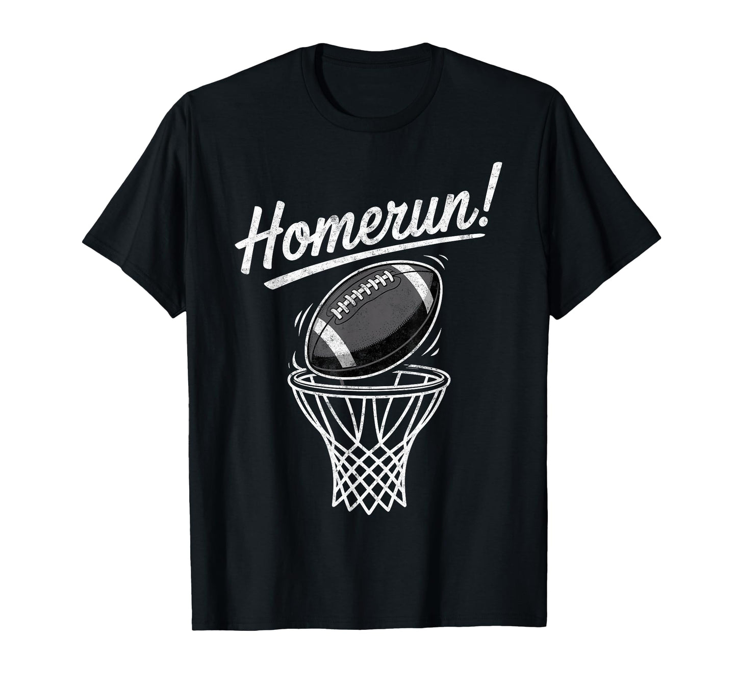 Funny Sports Homerun Football T-Shirt - Minimalist Print for Adults - T-Shirt, Sweatshirt, Hoodie