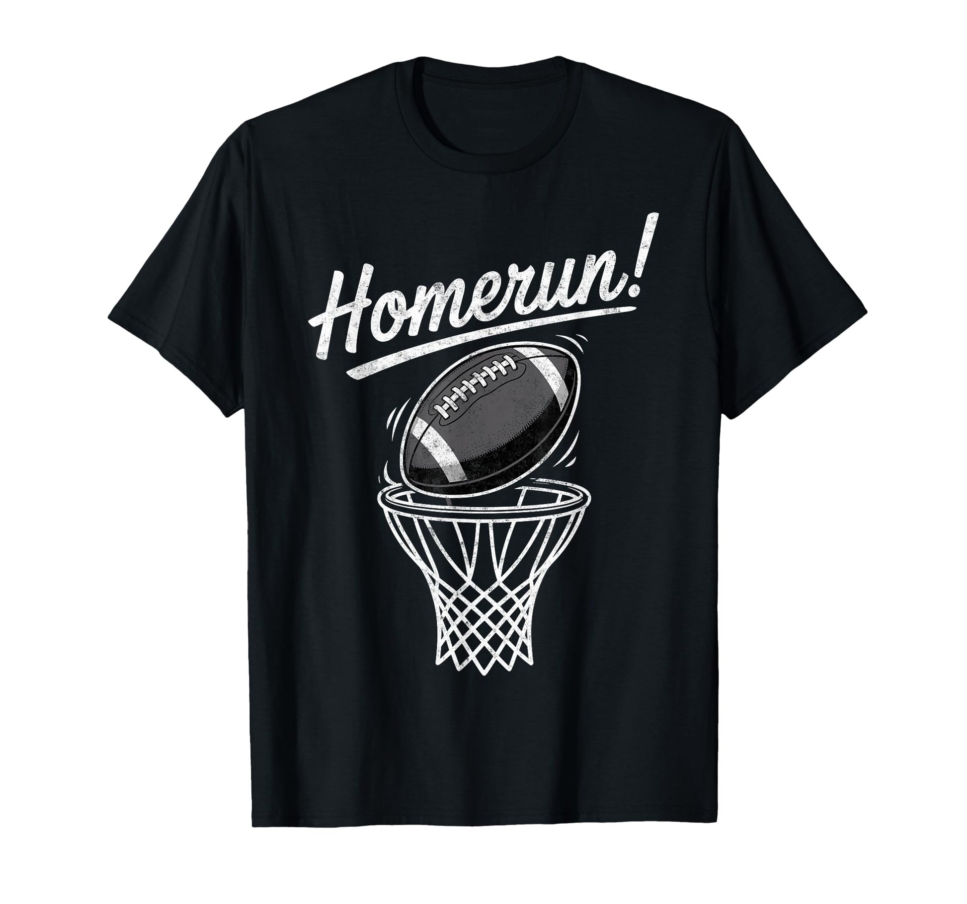 Funny Sports Homerun Football T-Shirt - Minimalist Print for Adults - T-Shirt, Sweatshirt, Hoodie
