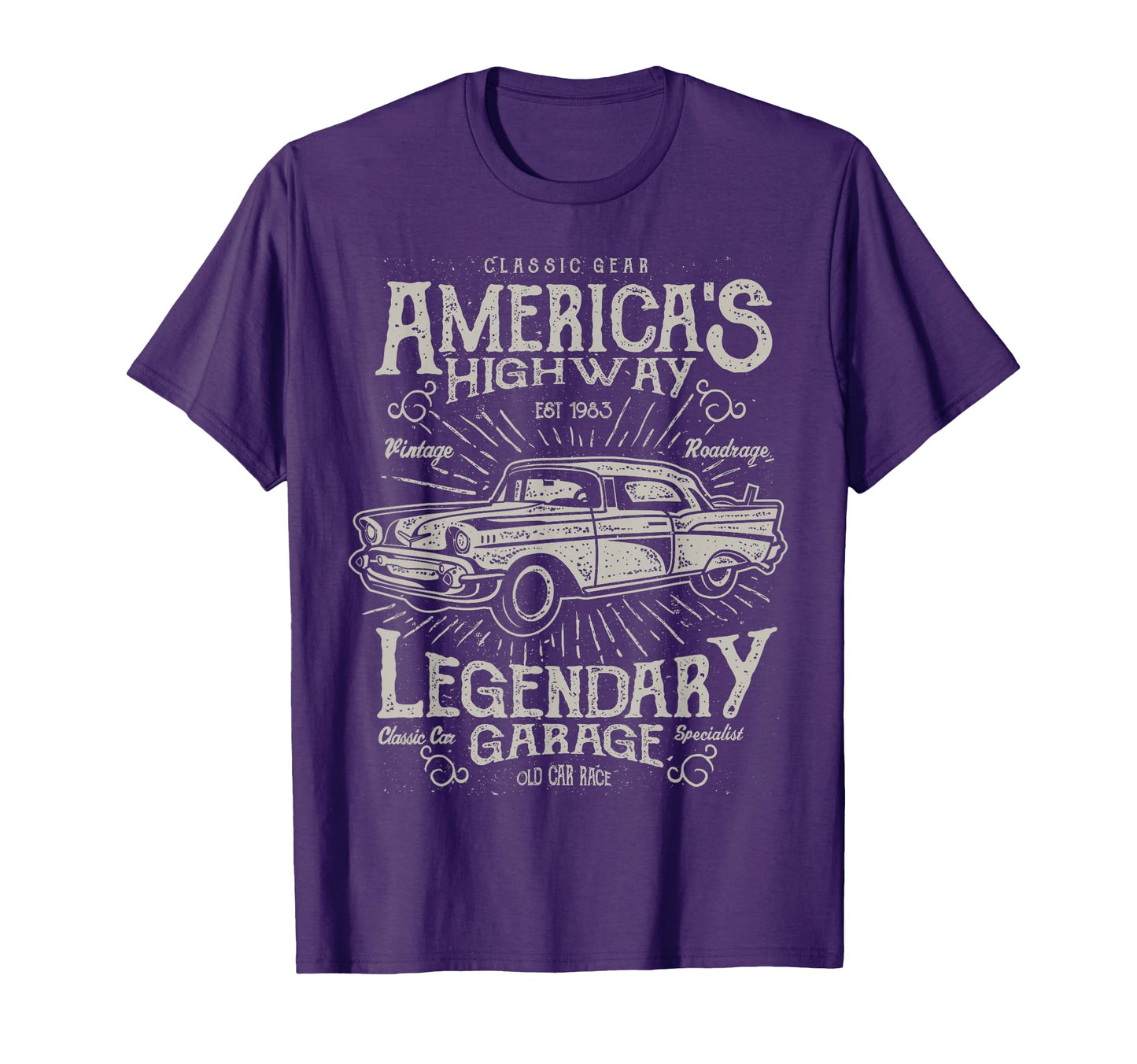 50S Car Auto Oldtimer Outfit Car T-Shirt - Graphic Print Men Women - T-Shirt, Sweatshirt, Hoodie
