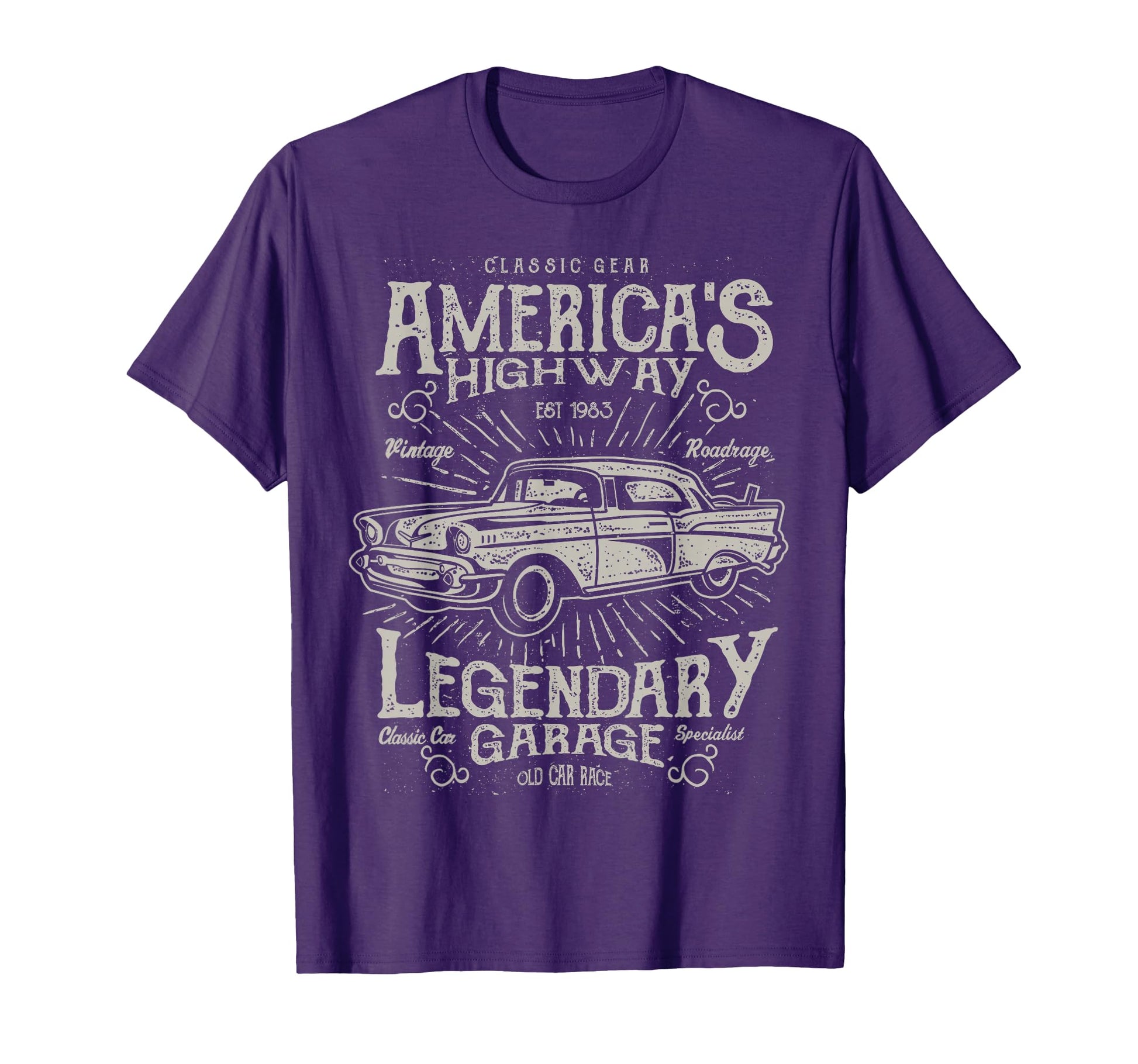 50S Car Auto Oldtimer Outfit Car T-Shirt - Graphic Print Men Women - T-Shirt, Sweatshirt, Hoodie