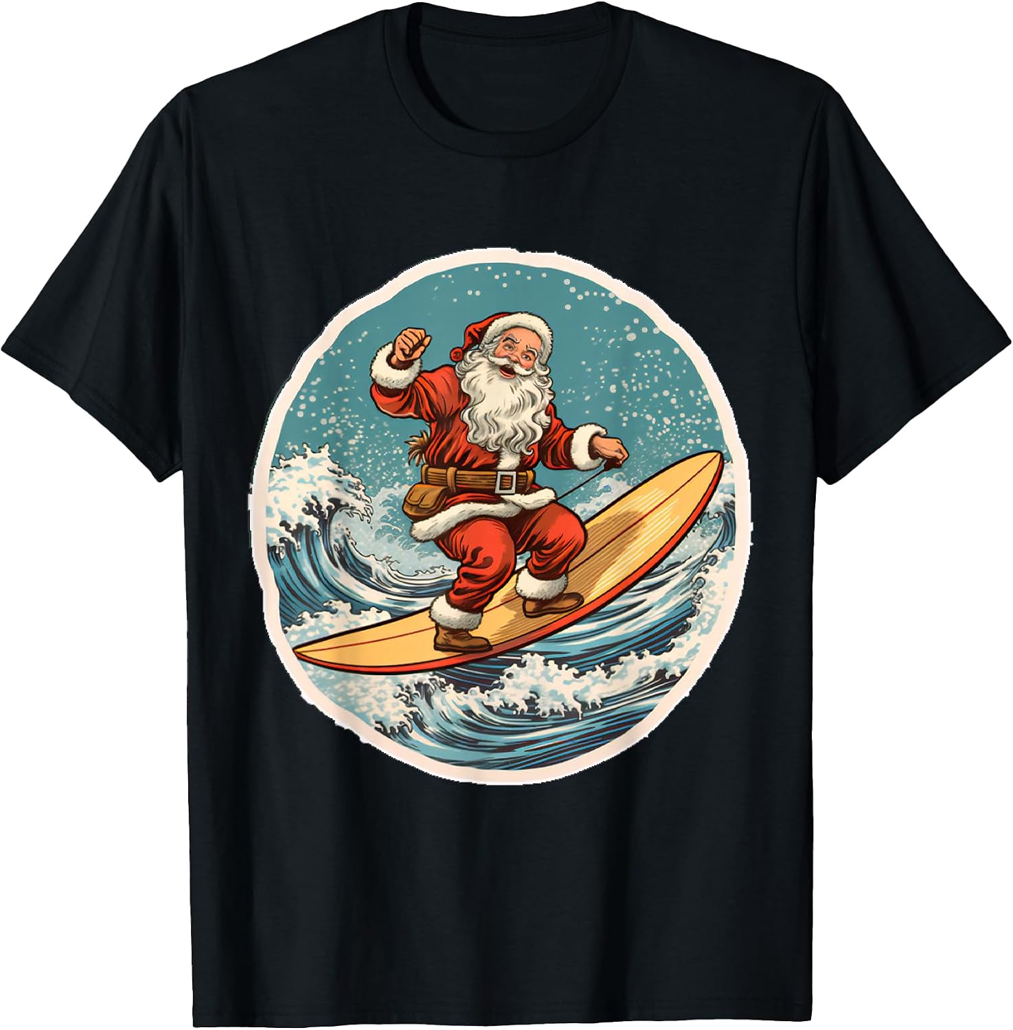 Vintage Christmas in July Summer Santa Designs - Adult & Kids T-Shirts, Sweatshirts & Hoodies apparel design preview 1
