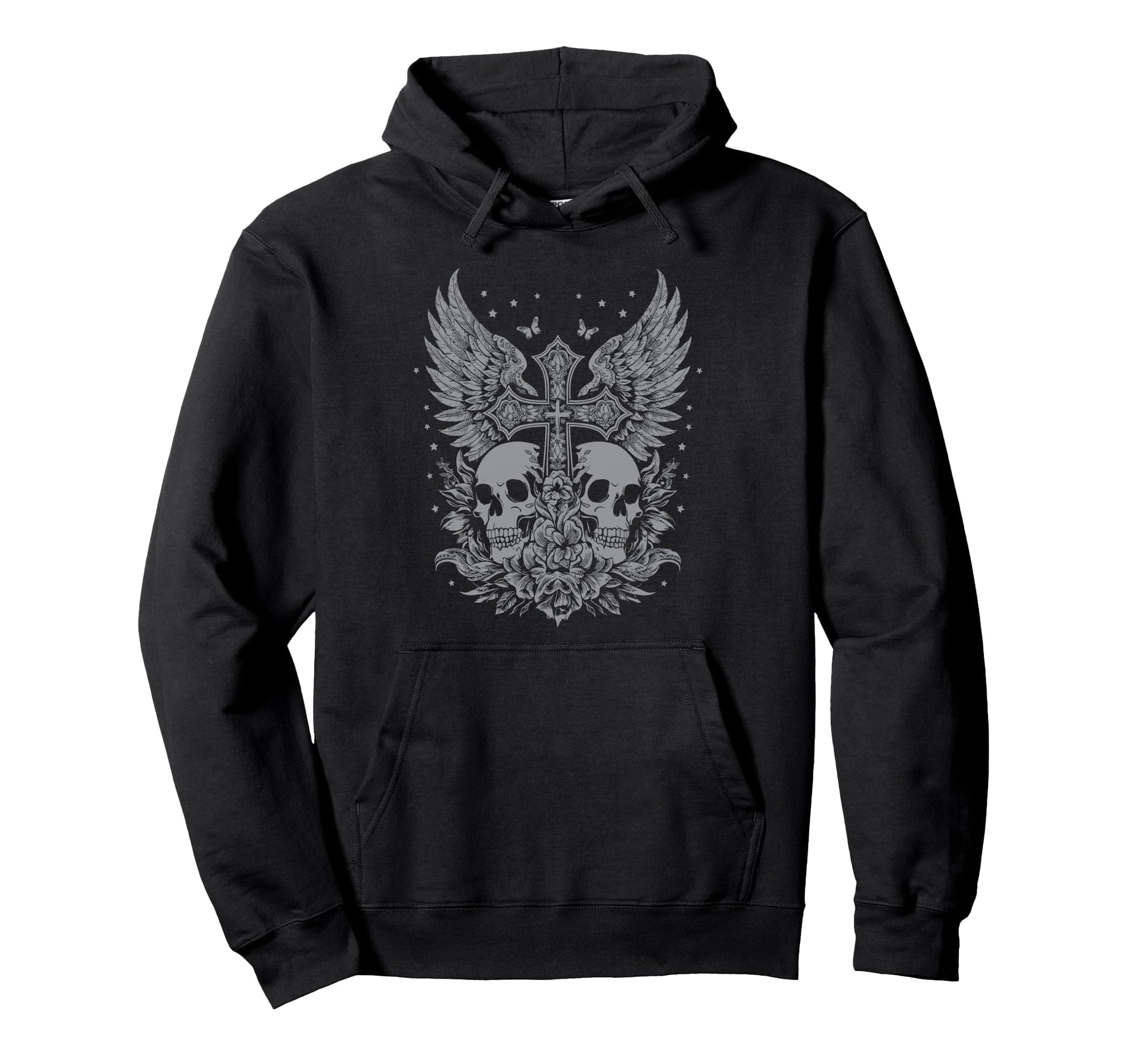 Emo Y2K Grunge Aesthetic Goth Hoodie - Casual Everyday Wear Men Women - T-Shirt, Sweatshirt, Hoodie