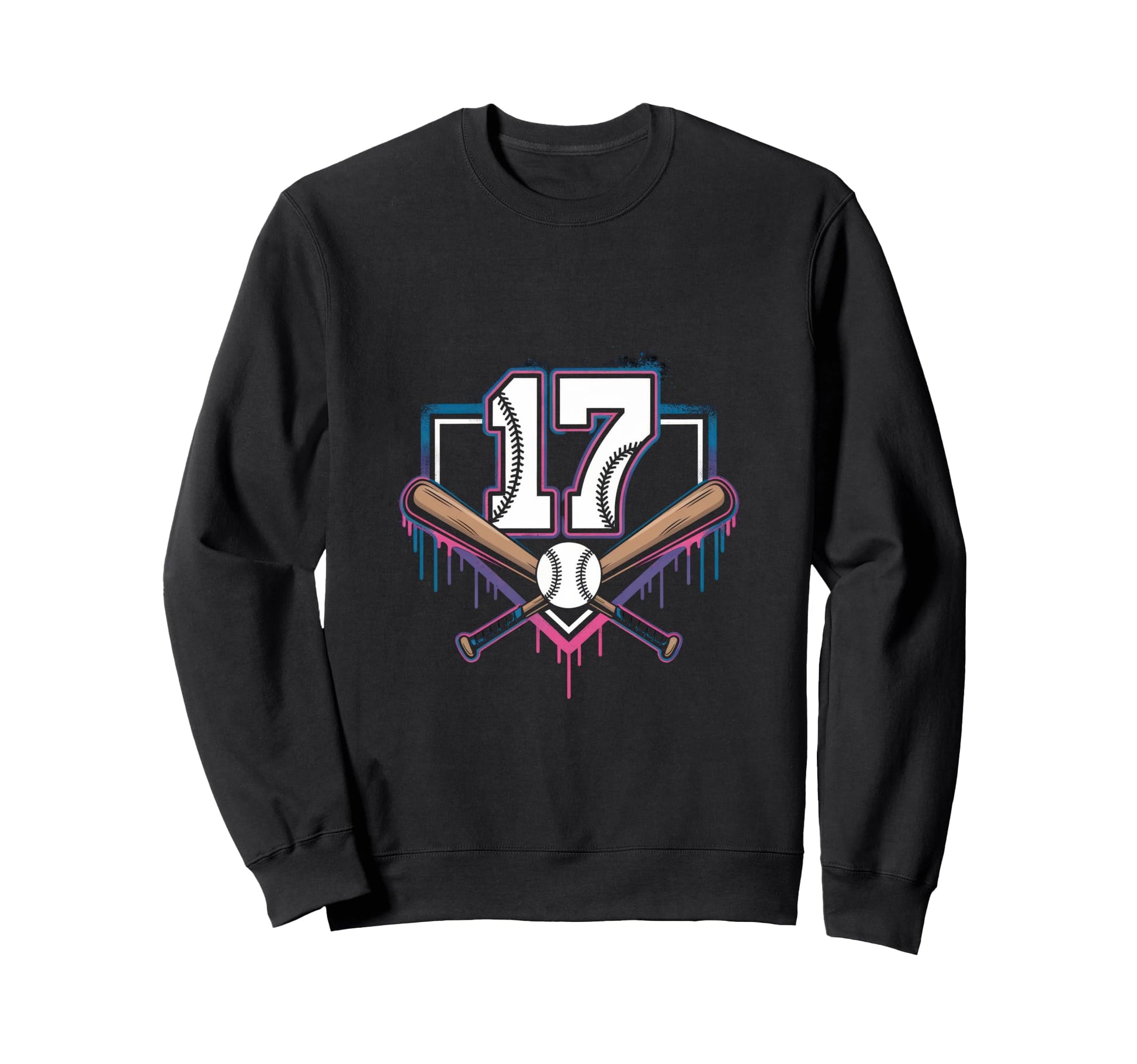 Baseball Home Ice Cream 17Th Birthday Sweatshirt - Streetwear Style Unisex - T-Shirt, Sweatshirt, Hoodie