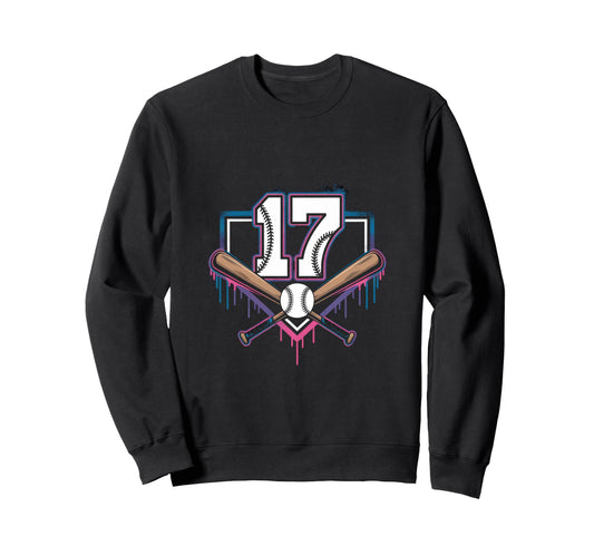 Baseball Home Ice Cream 17Th Birthday Sweatshirt - Streetwear Style Unisex - T-Shirt, Sweatshirt, Hoodie