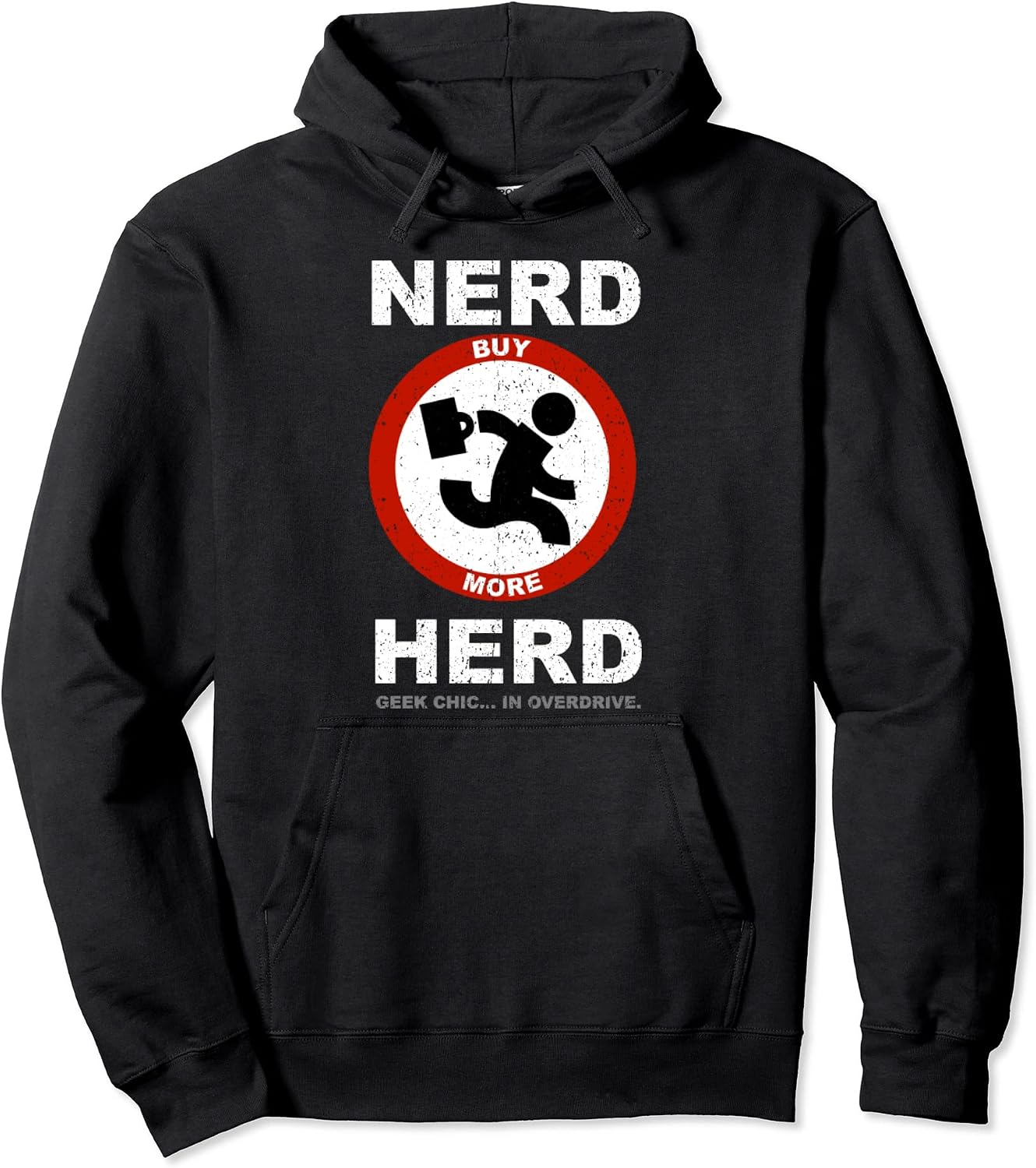 Vintage Nerd Herd Geek Chic In Overdrive - Adult & Kids T-Shirts, Sweatshirts & Hoodies apparel design preview 1