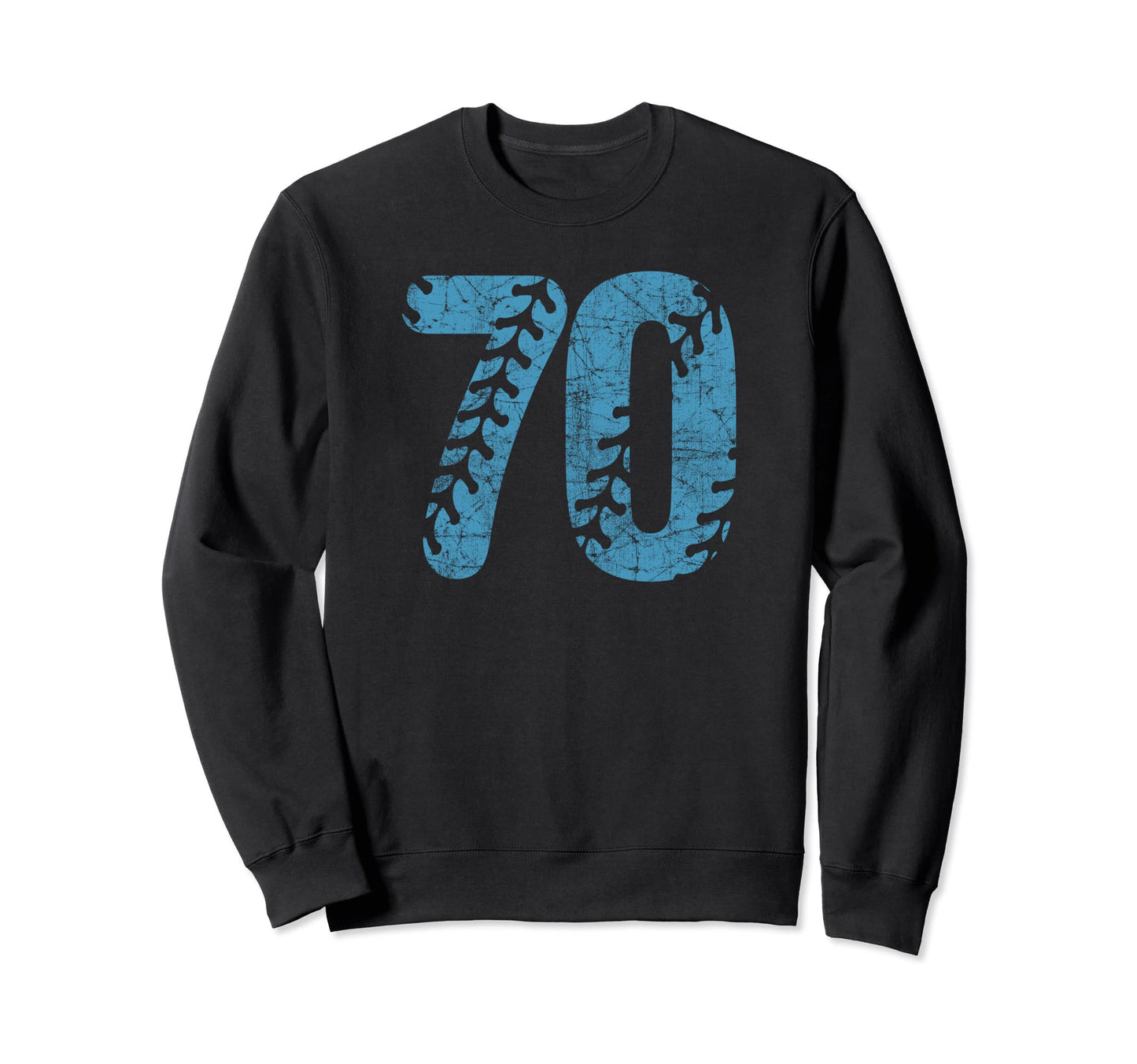 Baseball Softball Mom 70 Number Sweatshirt - Novelty Apparel for Adults - T-Shirt, Sweatshirt, Hoodie