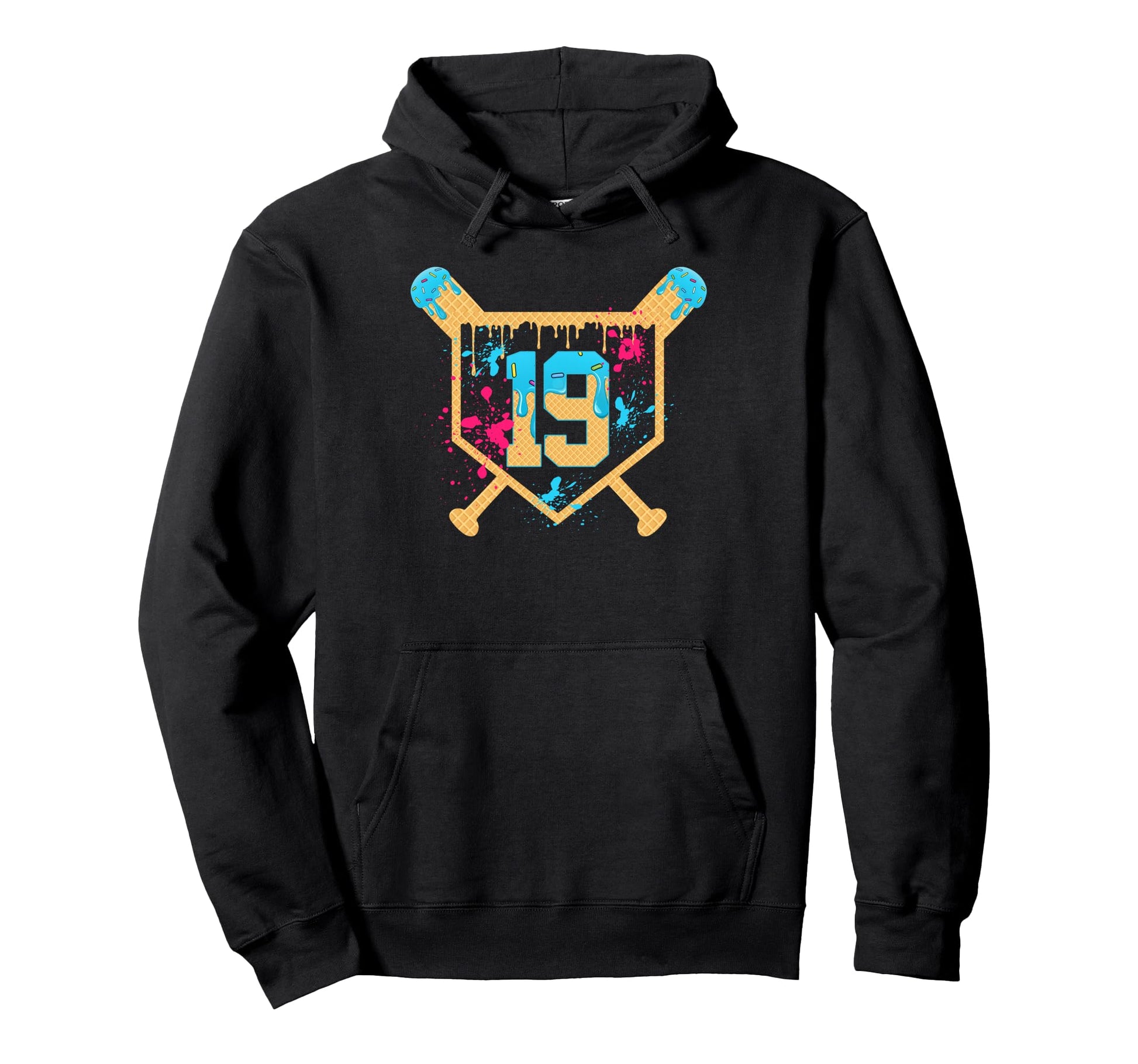 19 Years Old 19Th Birthday Baseball Hoodie - Aesthetic Graphic Men Women - T-Shirt, Sweatshirt, Hoodie