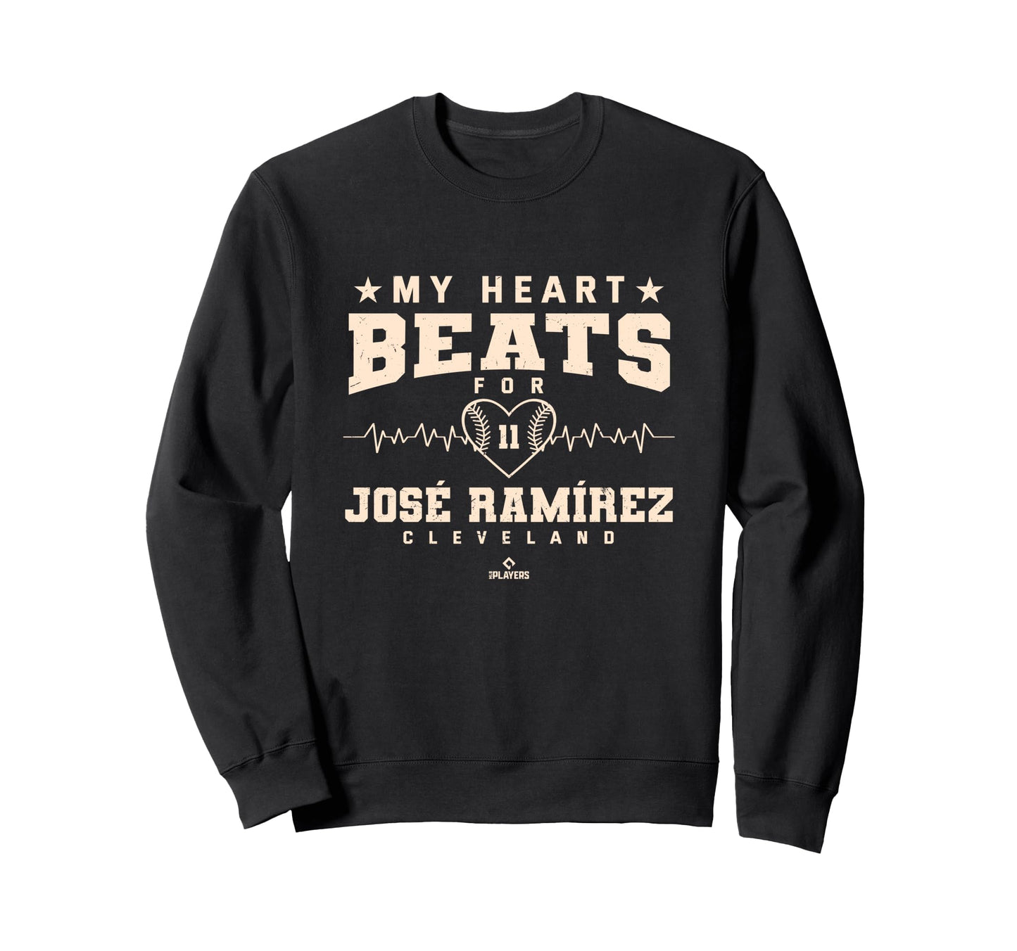 My Heart Beats Jose Ramirez Sweatshirt - Fun Novelty Design Men Women - T-Shirt, Sweatshirt, Hoodie