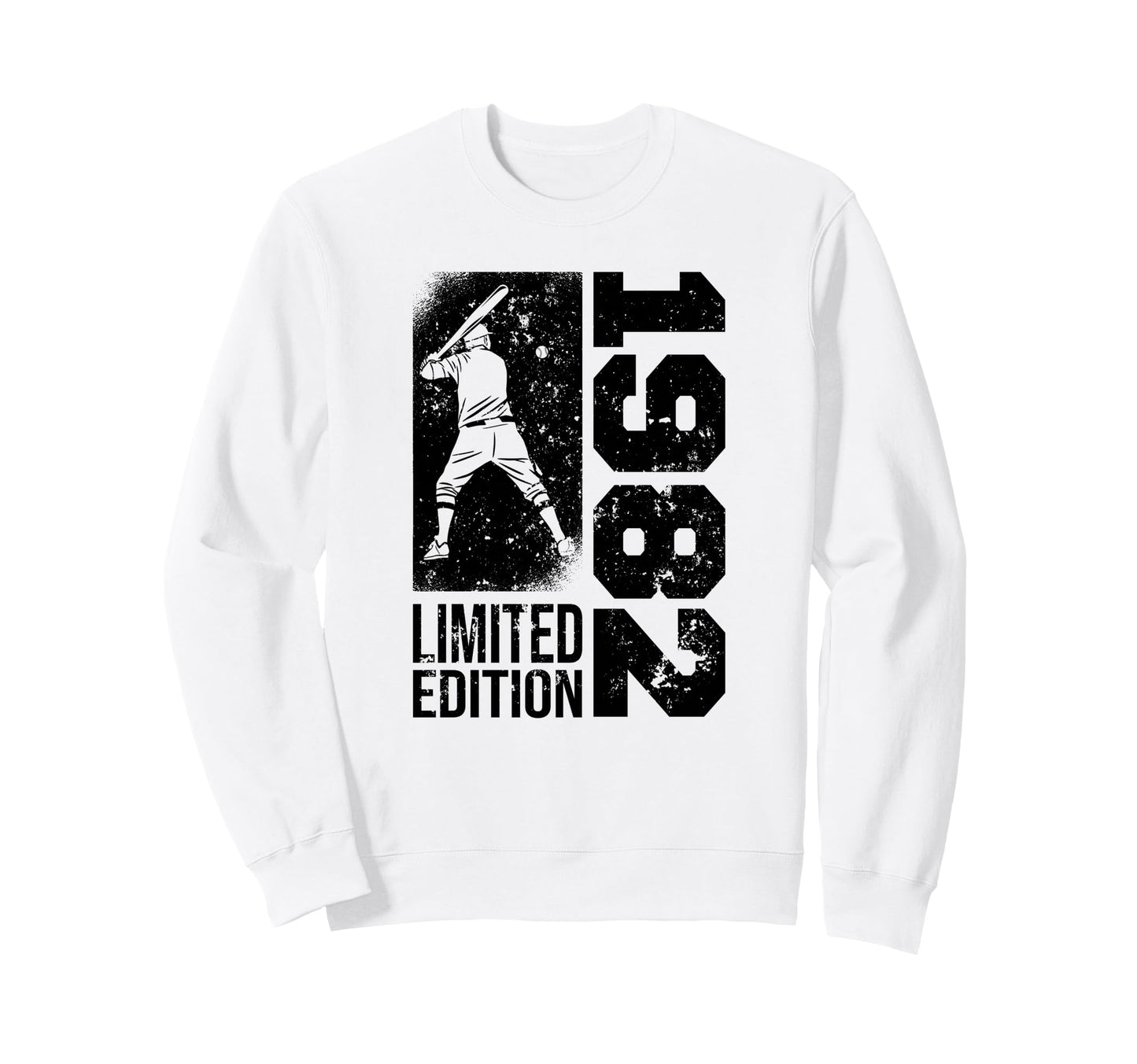 Baseball Player Born 1982 Birthday Sweatshirt - Fun Novelty Design Unisex - T-Shirt, Sweatshirt, Hoodie