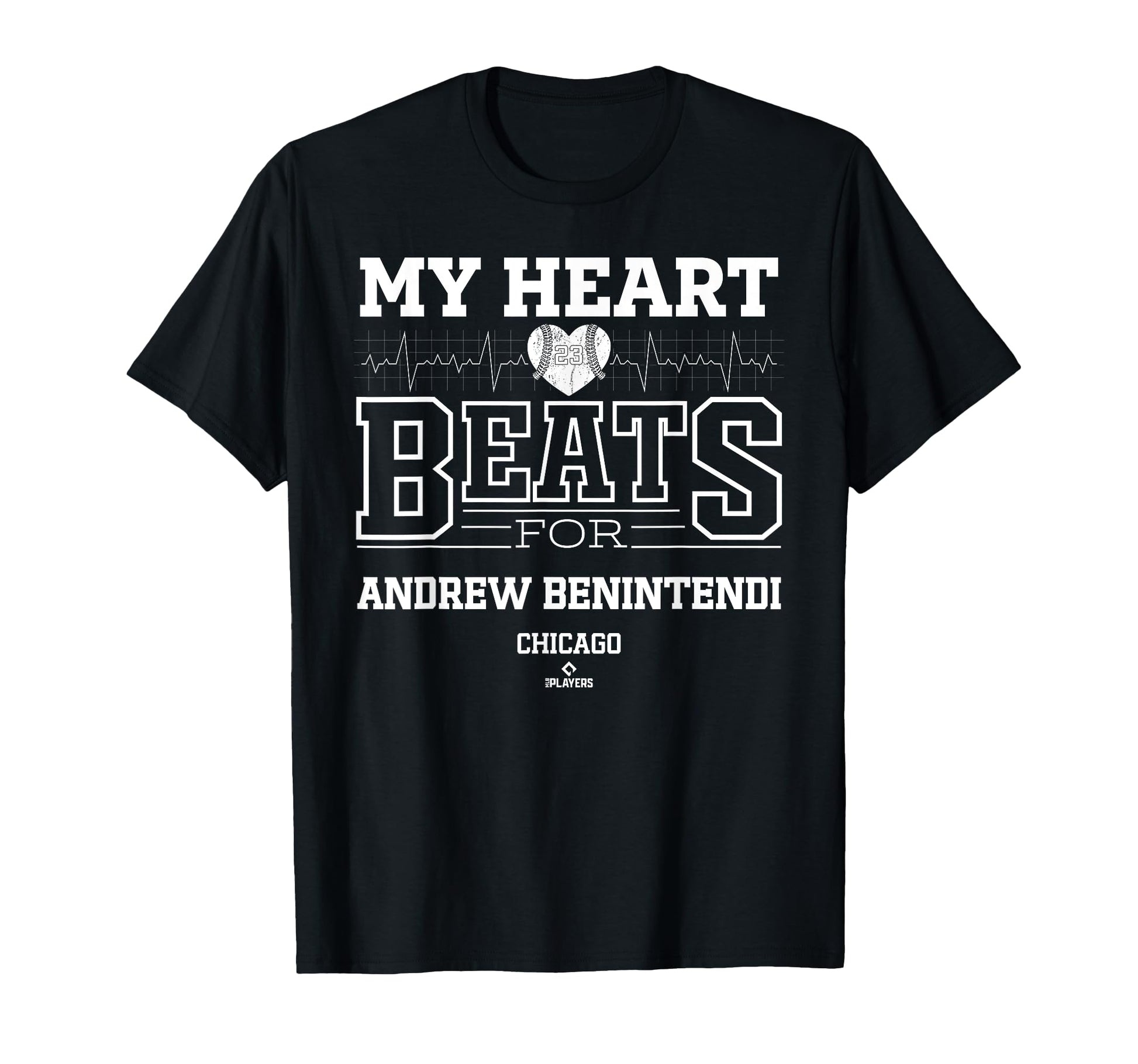 My Heart Beats Andrew Benintendi Chicago T-Shirt - Unique Graphic Unisex - T-Shirt, Sweatshirt, Hoodie