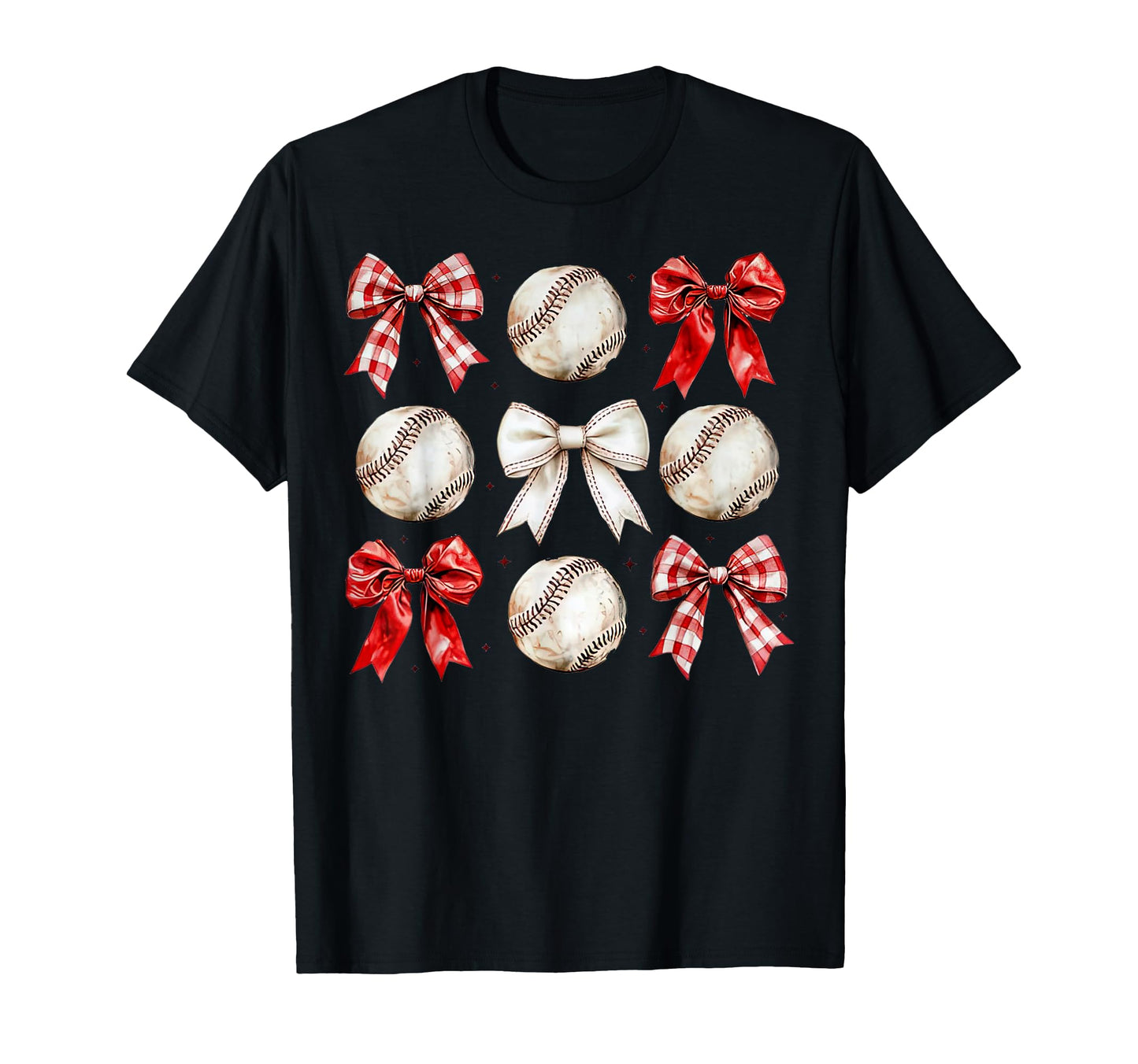 Baseball Bow Mama Game Day Mothers Day T-Shirt - Trendy Graphic Men Women - T-Shirt, Sweatshirt, Hoodie
