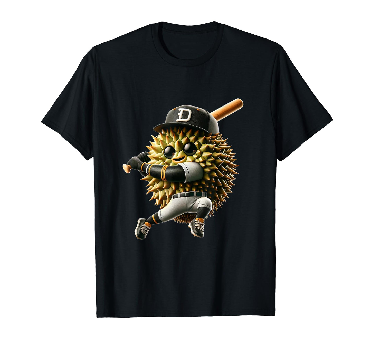 Durian Playing Baseball Durian Baseball T-Shirt - Graphic Print for Adults - T-Shirt, Sweatshirt, Hoodie
