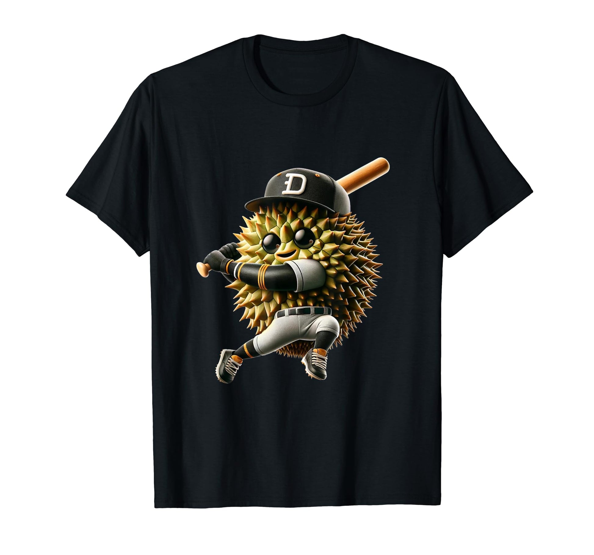 Durian Playing Baseball Durian Baseball T-Shirt - Graphic Print for Adults - T-Shirt, Sweatshirt, Hoodie