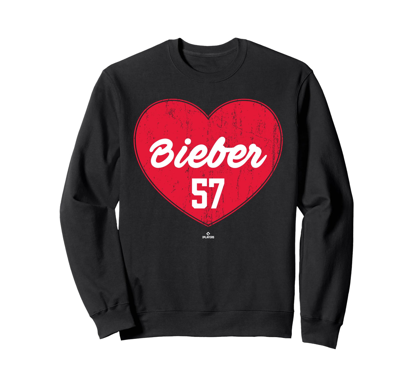 Distressed Heart Shane Bieber Sweatshirt - Trendy Graphic for Adults - T-Shirt, Sweatshirt, Hoodie