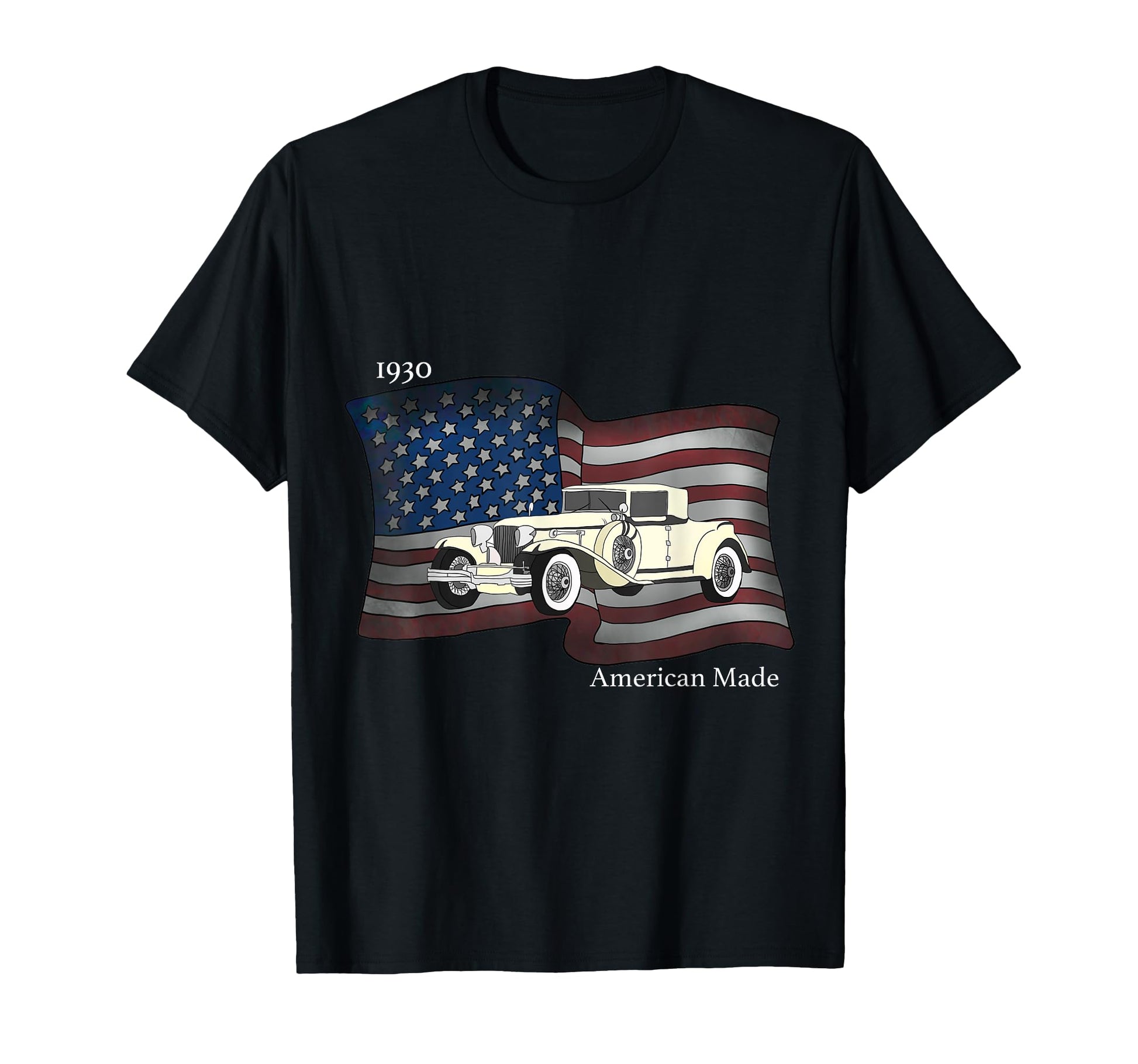 Mens American Made Car T-Shirt - Novelty Apparel for Adults - T-Shirt, Sweatshirt, Hoodie