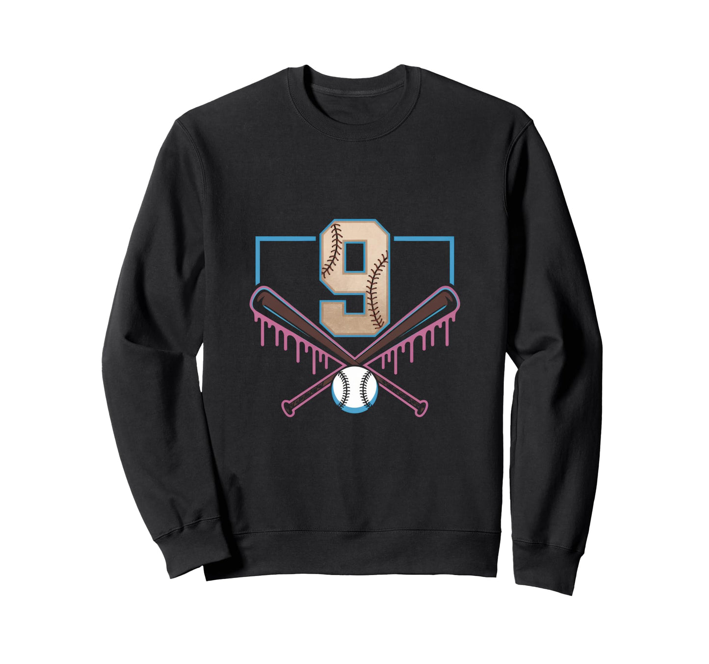 Baseball Home Ice Cream 9Th Sweatshirt - Minimalist Print Men Women - T-Shirt, Sweatshirt, Hoodie