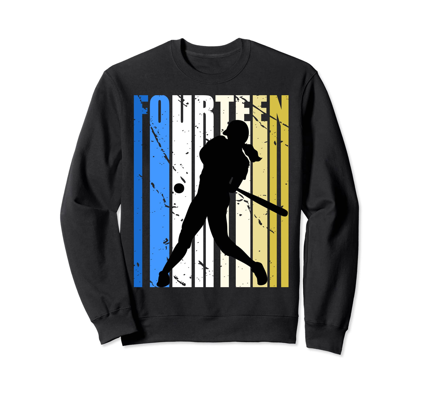 Baseball 14Th Birthday Sports Fans Sweatshirt - Unique Graphic Unisex - T-Shirt, Sweatshirt, Hoodie