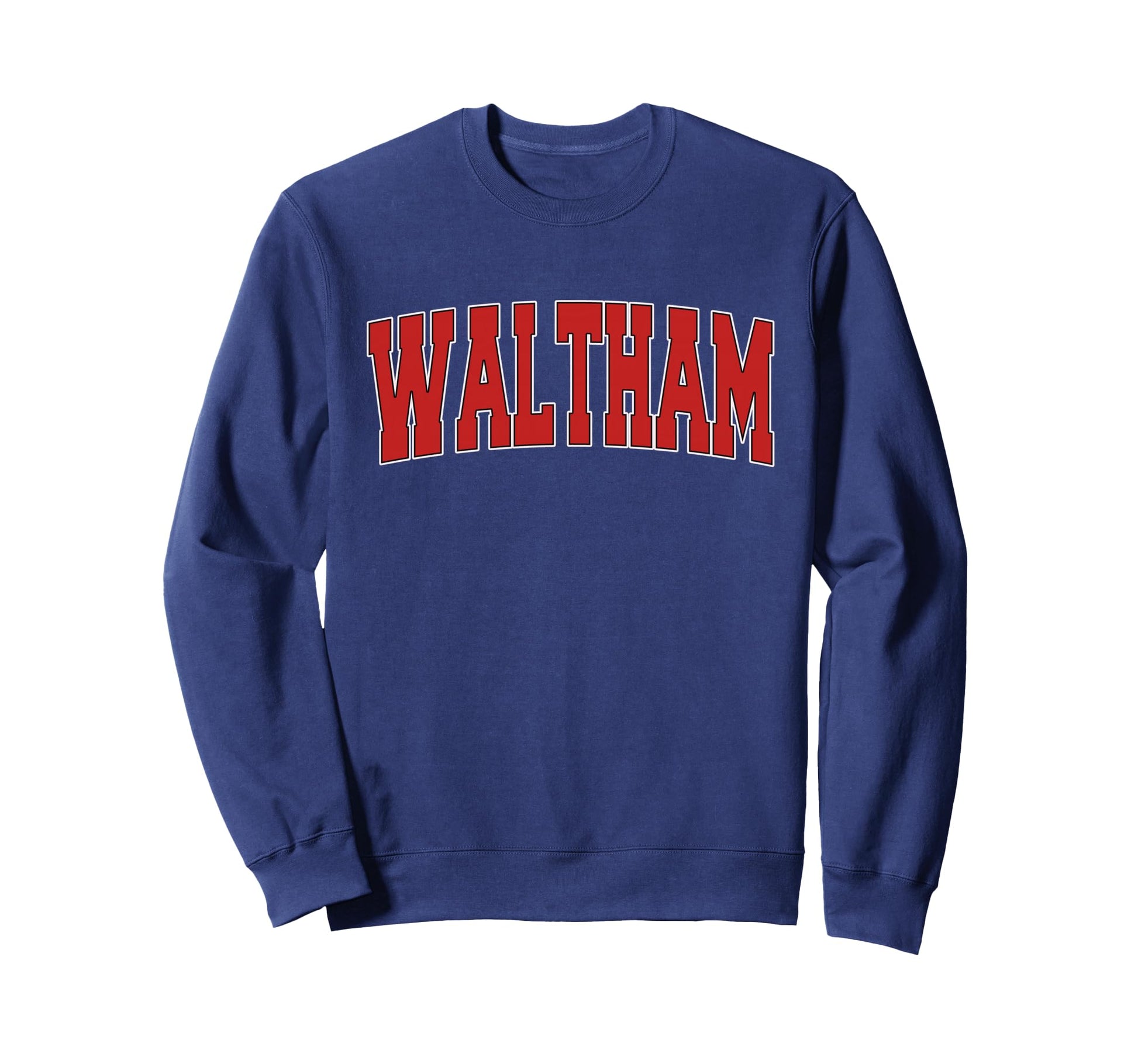 Waltham Ma Massachusetts Varsity Usa Sweatshirt - Graphic Print for Adults - T-Shirt, Sweatshirt, Hoodie