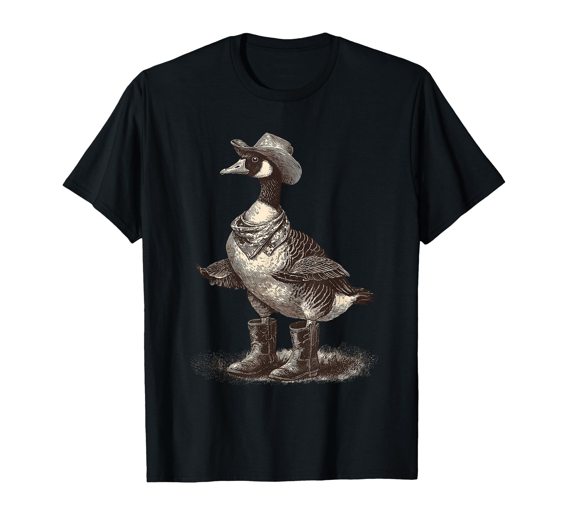 Country Cowboy Goose Rodeo Cowgirl T-Shirt - Trendy Graphic for Adults - T-Shirt, Sweatshirt, Hoodie