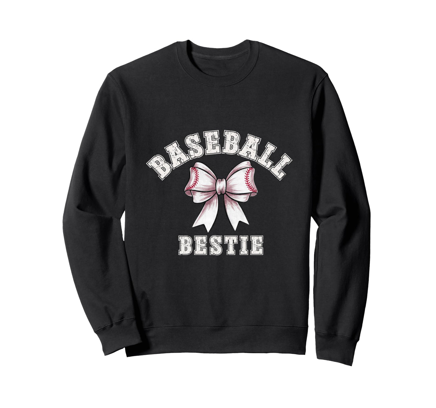 Coquette Baseball Bestie Bow Game Sweatshirt - Custom Art Print for Adults - T-Shirt, Sweatshirt, Hoodie