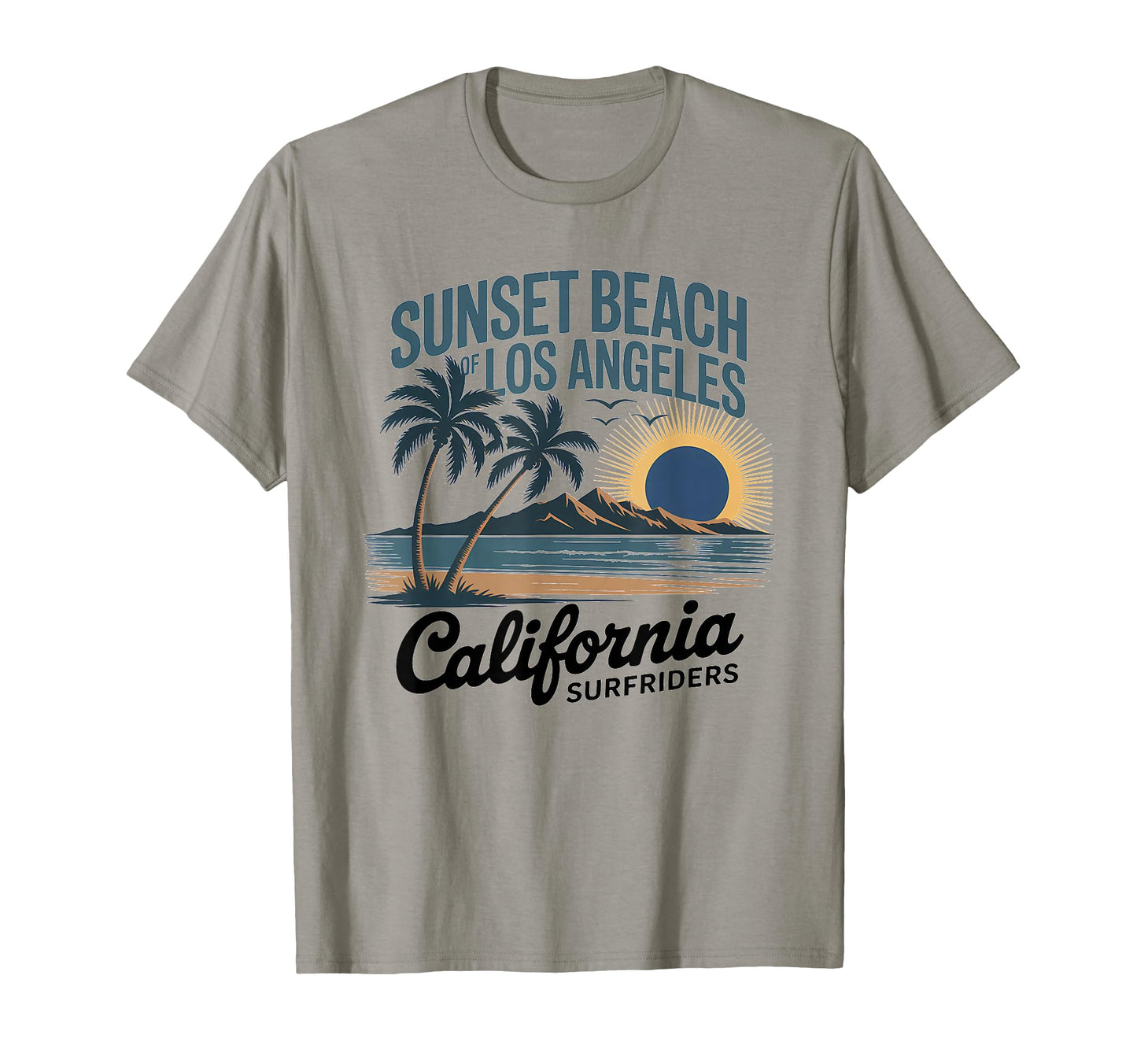 Ocean West Coast California Beach T-Shirt - Unique Graphic for Adults - T-Shirt, Sweatshirt, Hoodie