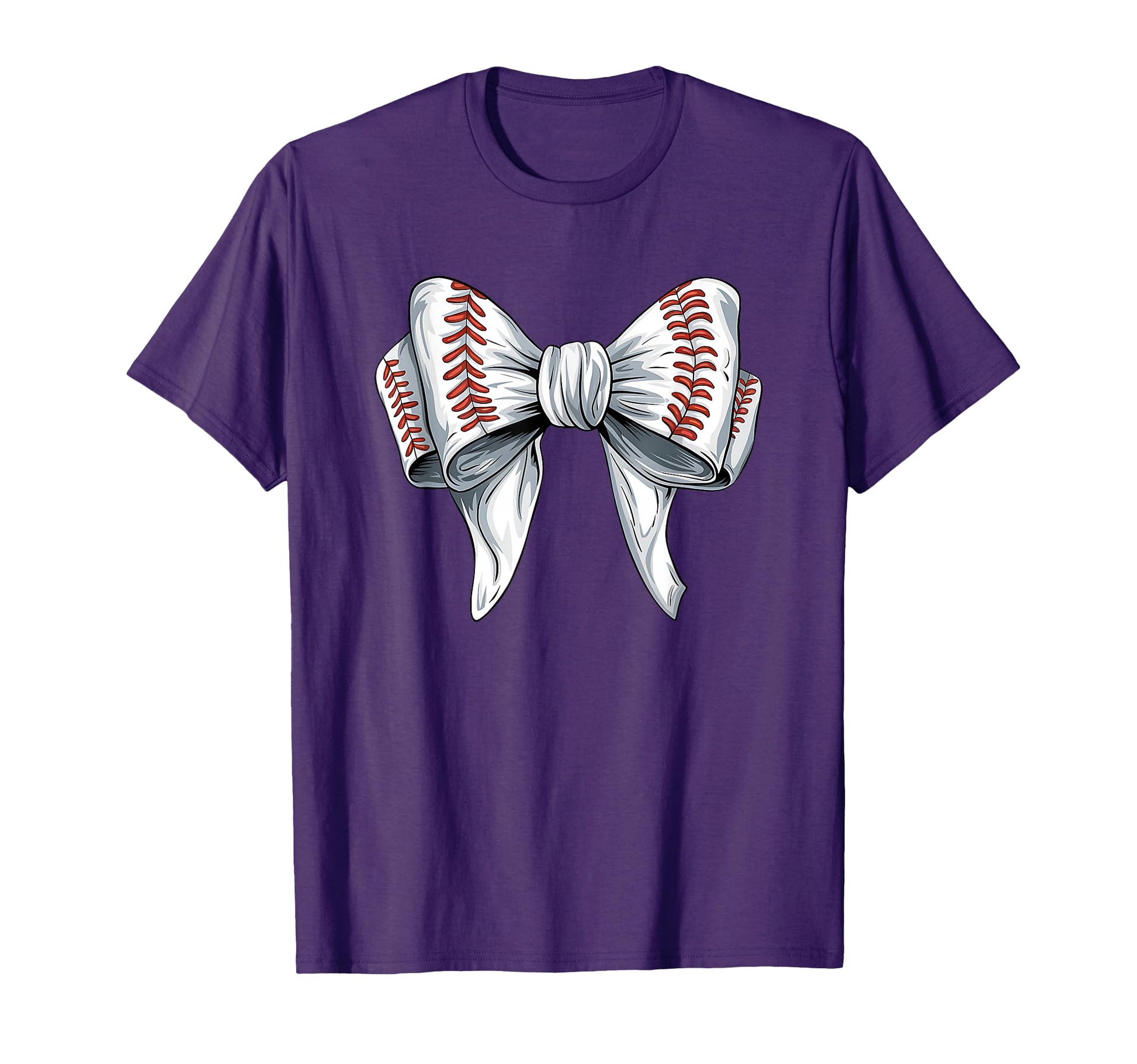 Baseball Coquette Bow Baseball Mom T-Shirt - Fun Novelty Design for Adults - T-Shirt, Sweatshirt, Hoodie