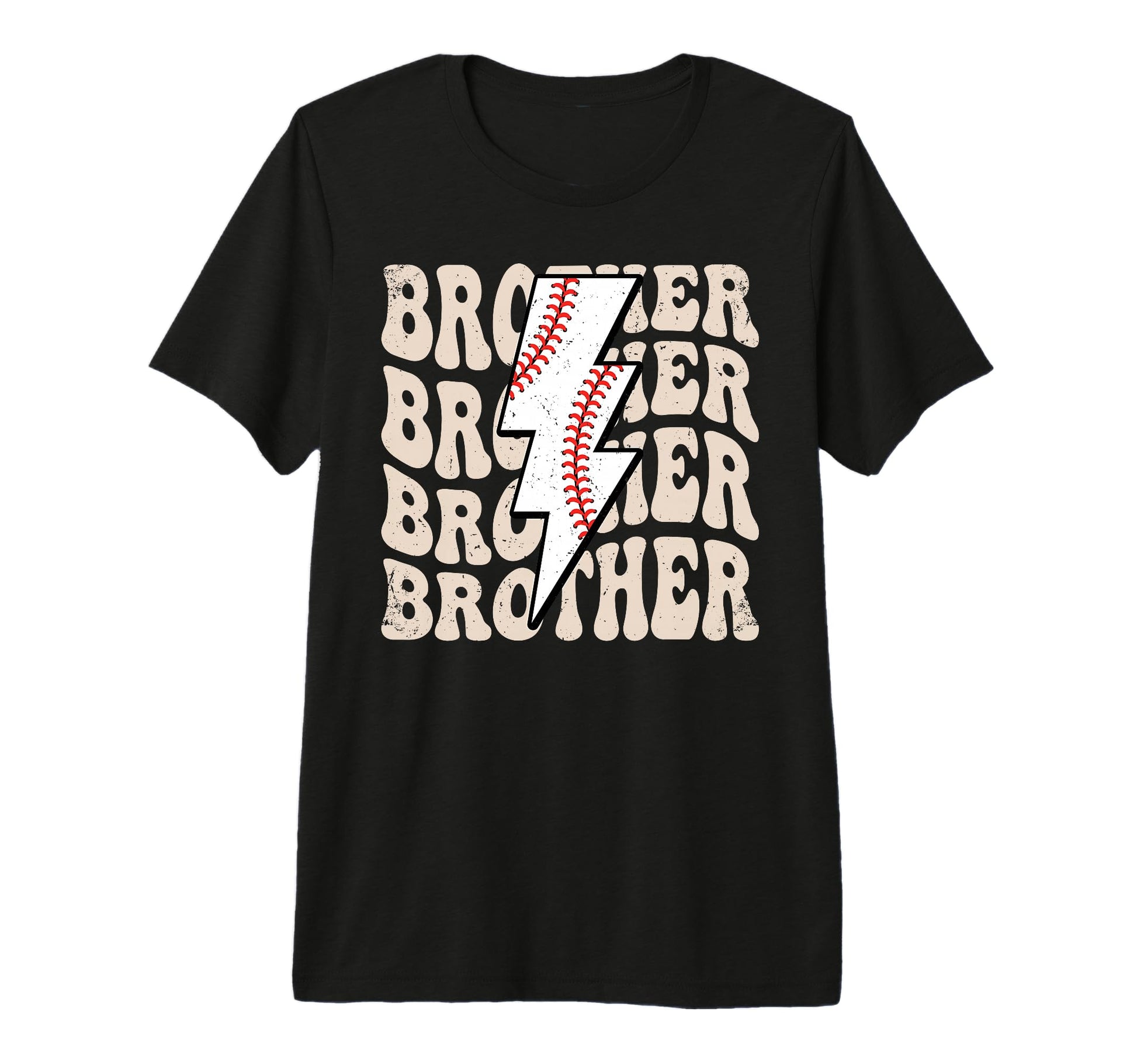 Lightning Groovy Proud Baseball Brother T-Shirt - Unique Graphic Unisex - T-Shirt, Sweatshirt, Hoodie