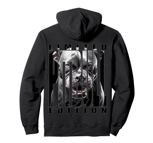 Back Y2K Streetwear Dog Pit Bull Hoodie - Trendy Graphic for Adults - T-Shirt, Sweatshirt, Hoodie