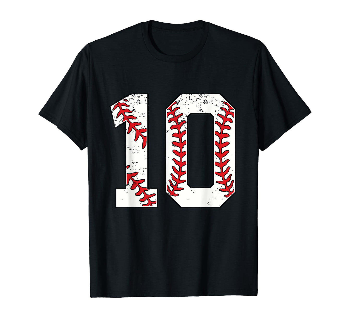 Number 10 Baseball 10 Jersey Number T-Shirt - Streetwear Style Men Women - T-Shirt, Sweatshirt, Hoodie