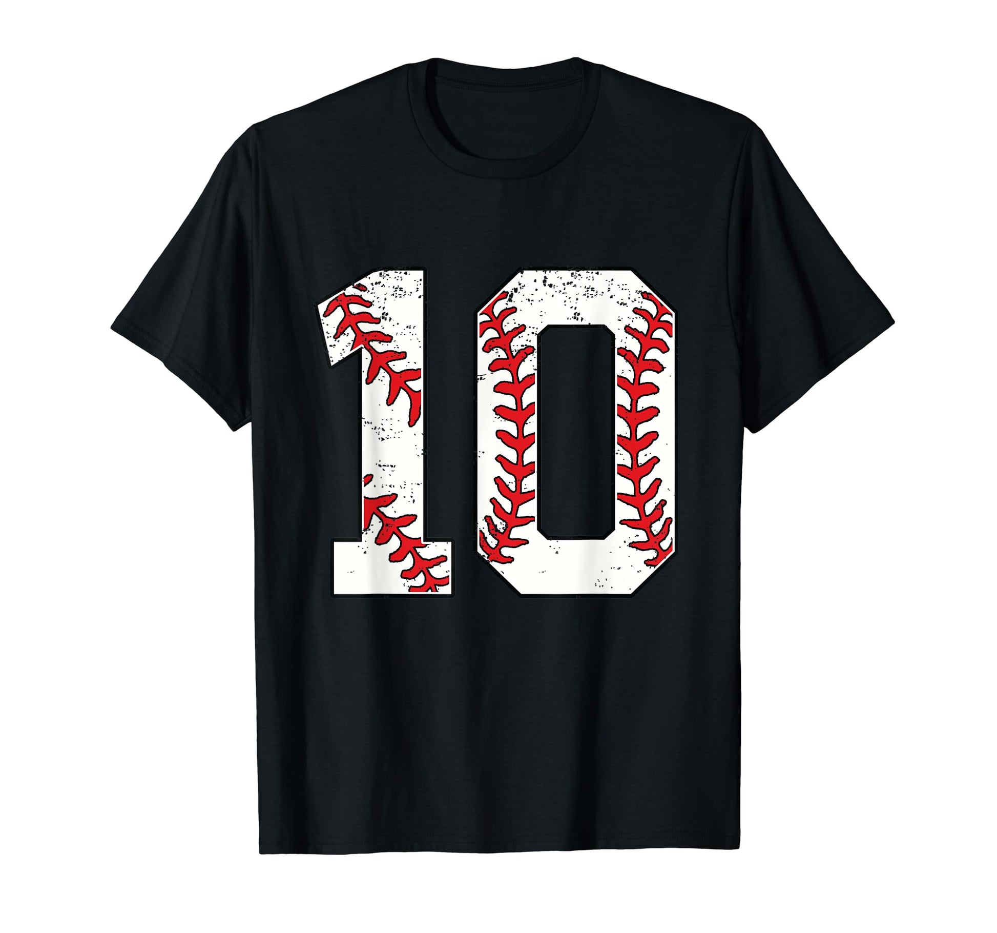 Number 10 Baseball 10 Jersey Number T-Shirt - Streetwear Style Men Women - T-Shirt, Sweatshirt, Hoodie