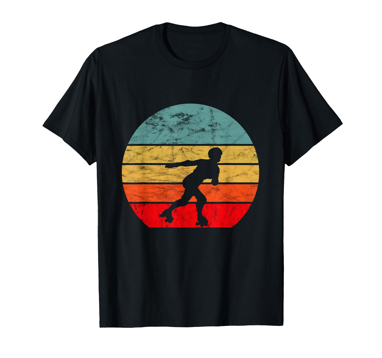 Roller Skating Sunset 70S Roller Skates T-Shirt - Trendy Graphic Unisex - T-Shirt, Sweatshirt, Hoodie