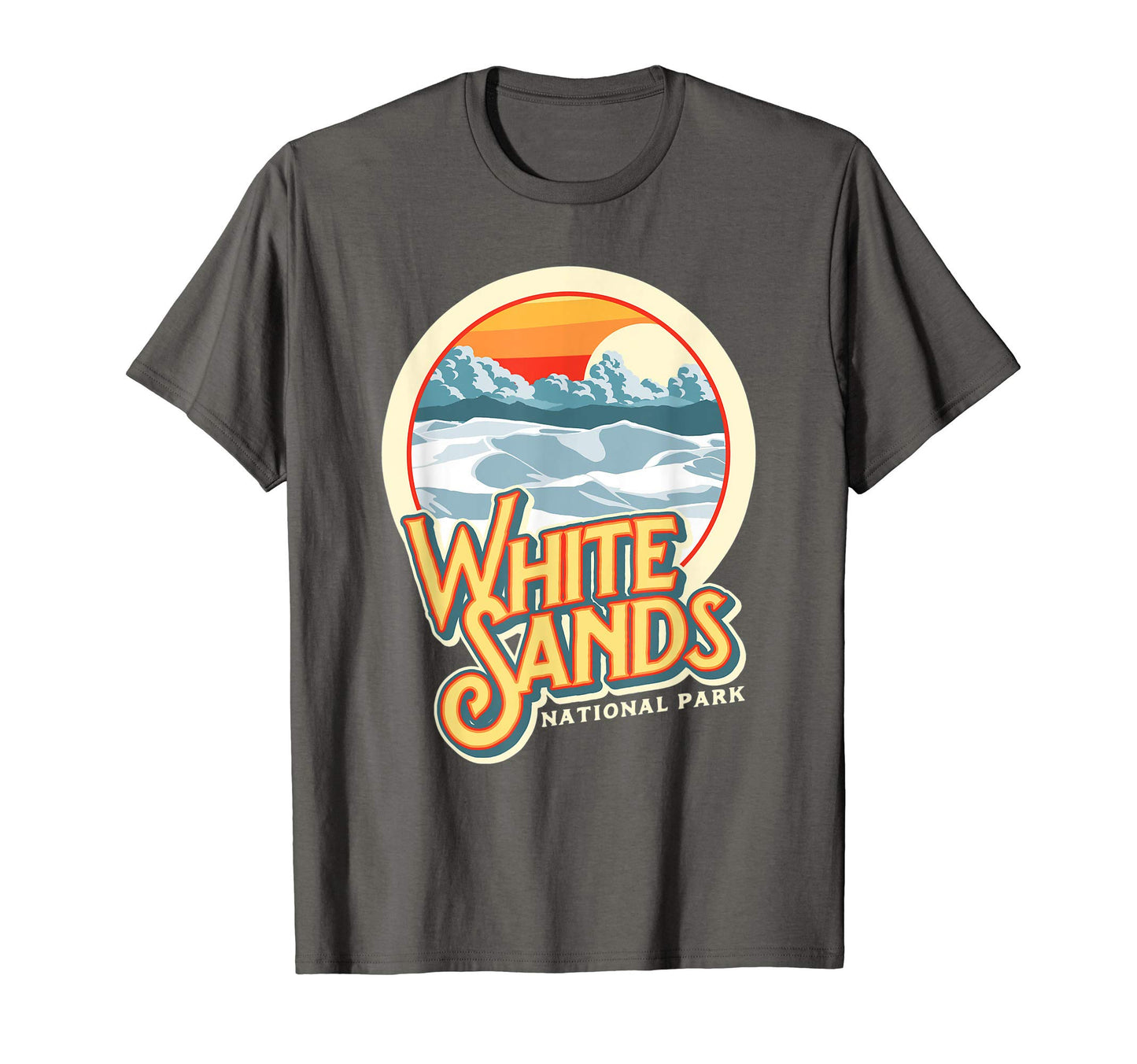 White Sand National Park Vibe Eighties T-Shirt - Minimalist Print Men Women - T-Shirt, Sweatshirt, Hoodie